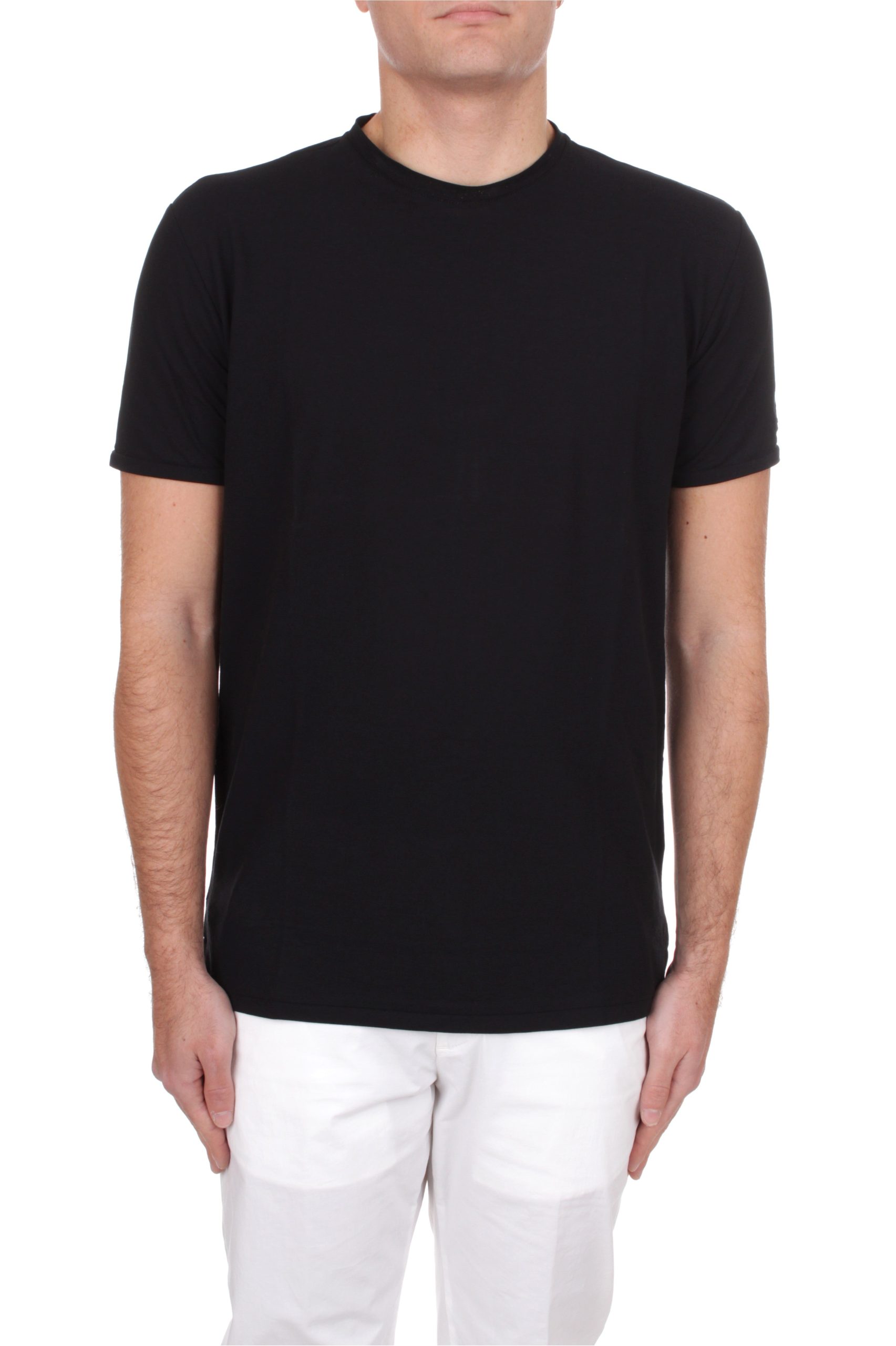 T-SHIRT MANICHE CORTE RRD CREPE NERO 10