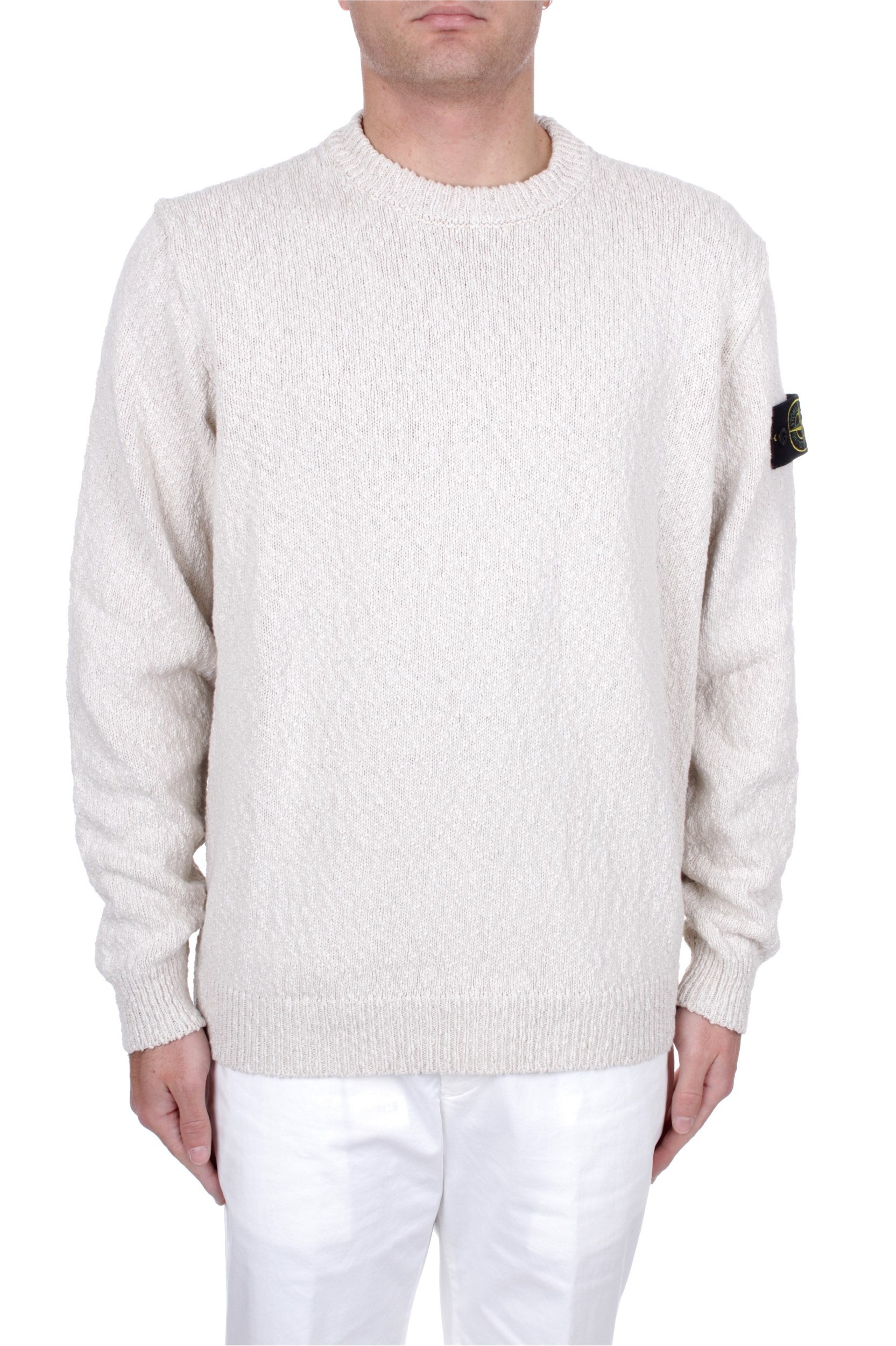 MAGLIA GIROCOLLO STONE ISLAND BEIGE V0091