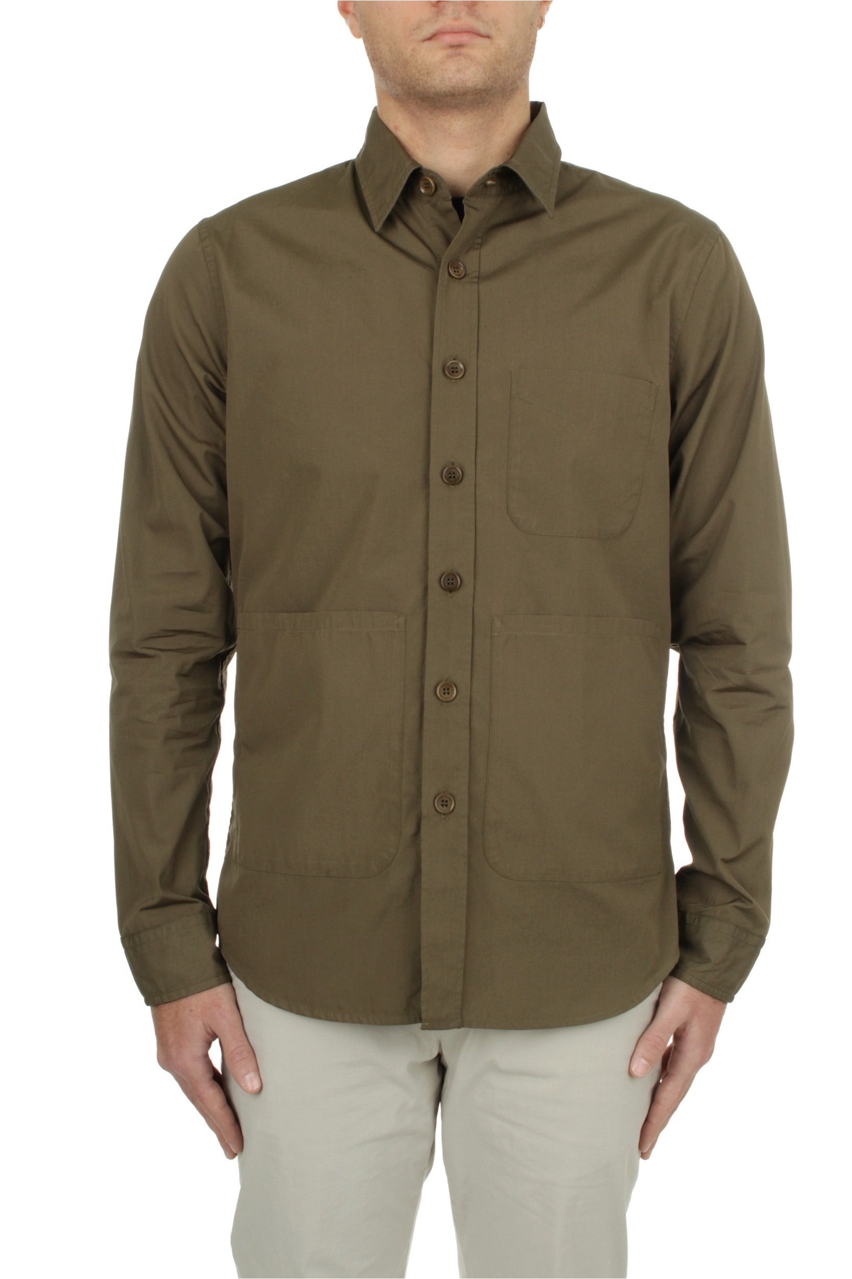 GIACCA CAMICIA ASPESI VERDE MILITARE 85237