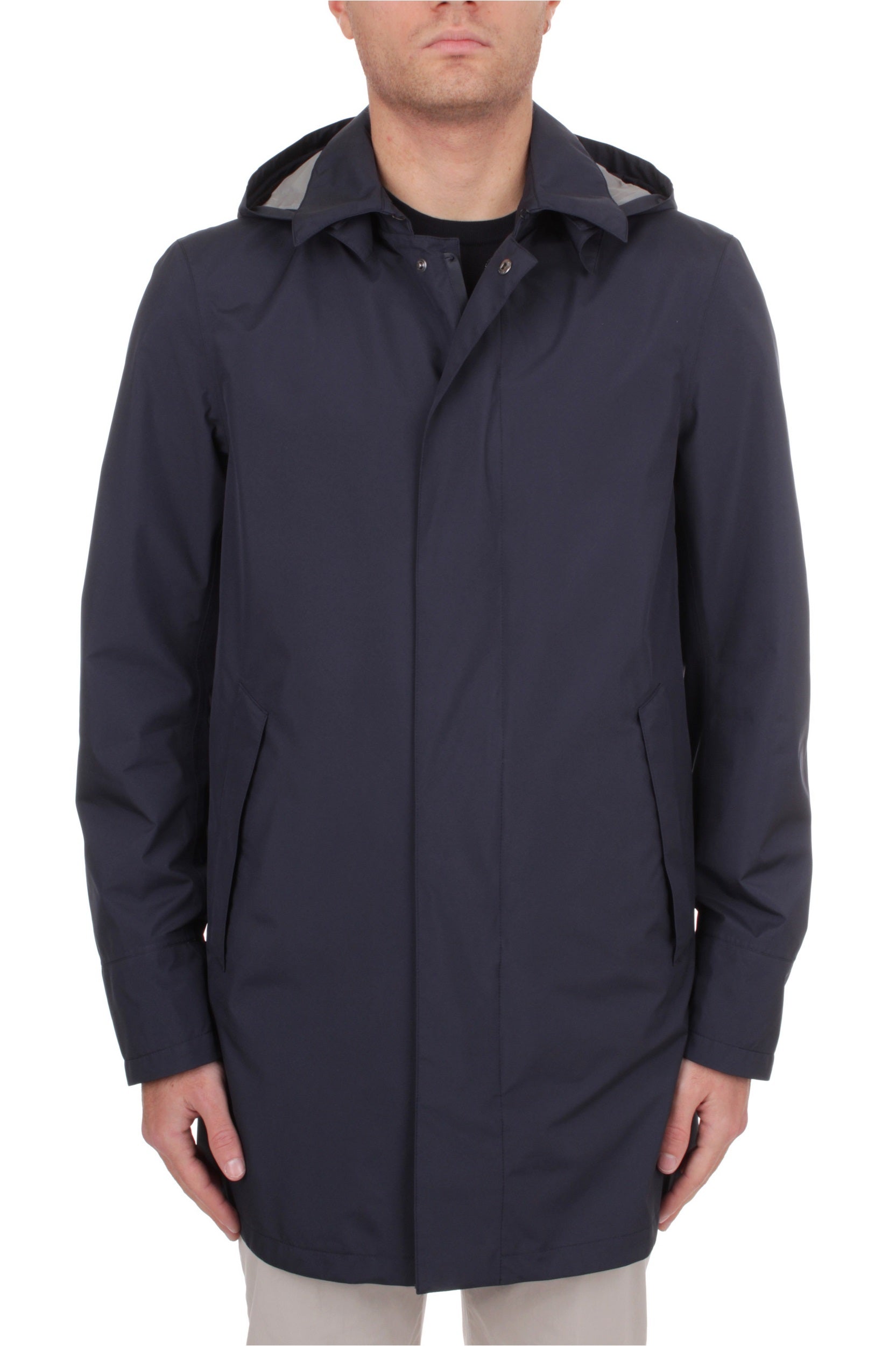 IMPERMEABILE HERNO LAMINAR GORE 2L BLU 9201