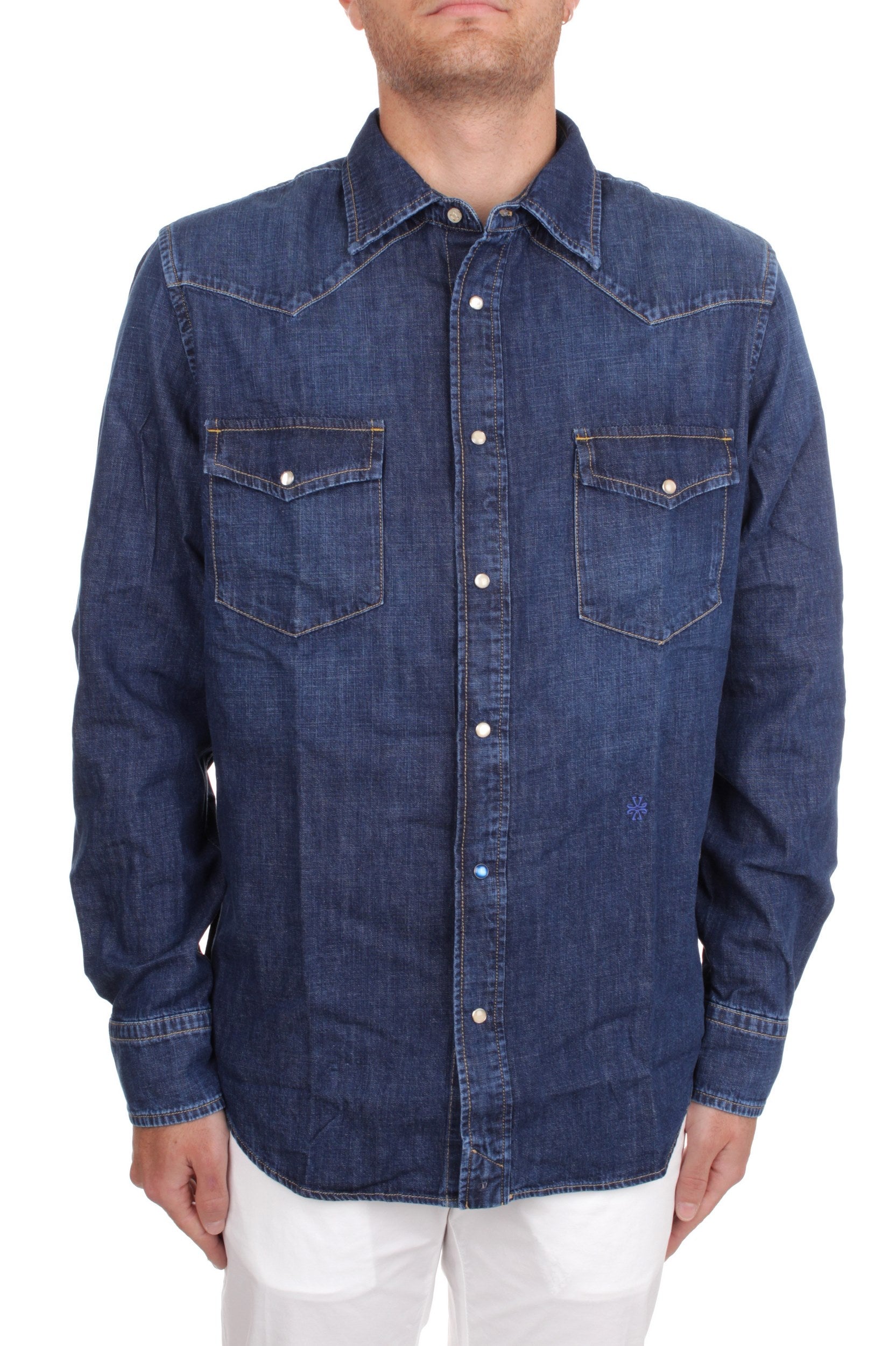 CAMICIA DENIM JACOB COHEN BLU 783D