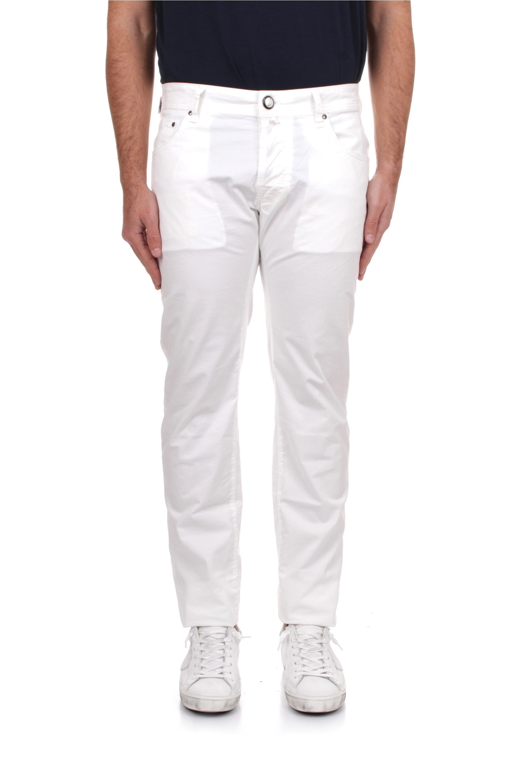 PANTALONI 5 TASCHE JACOB COHEN NICK OPTICAL WHITE A00