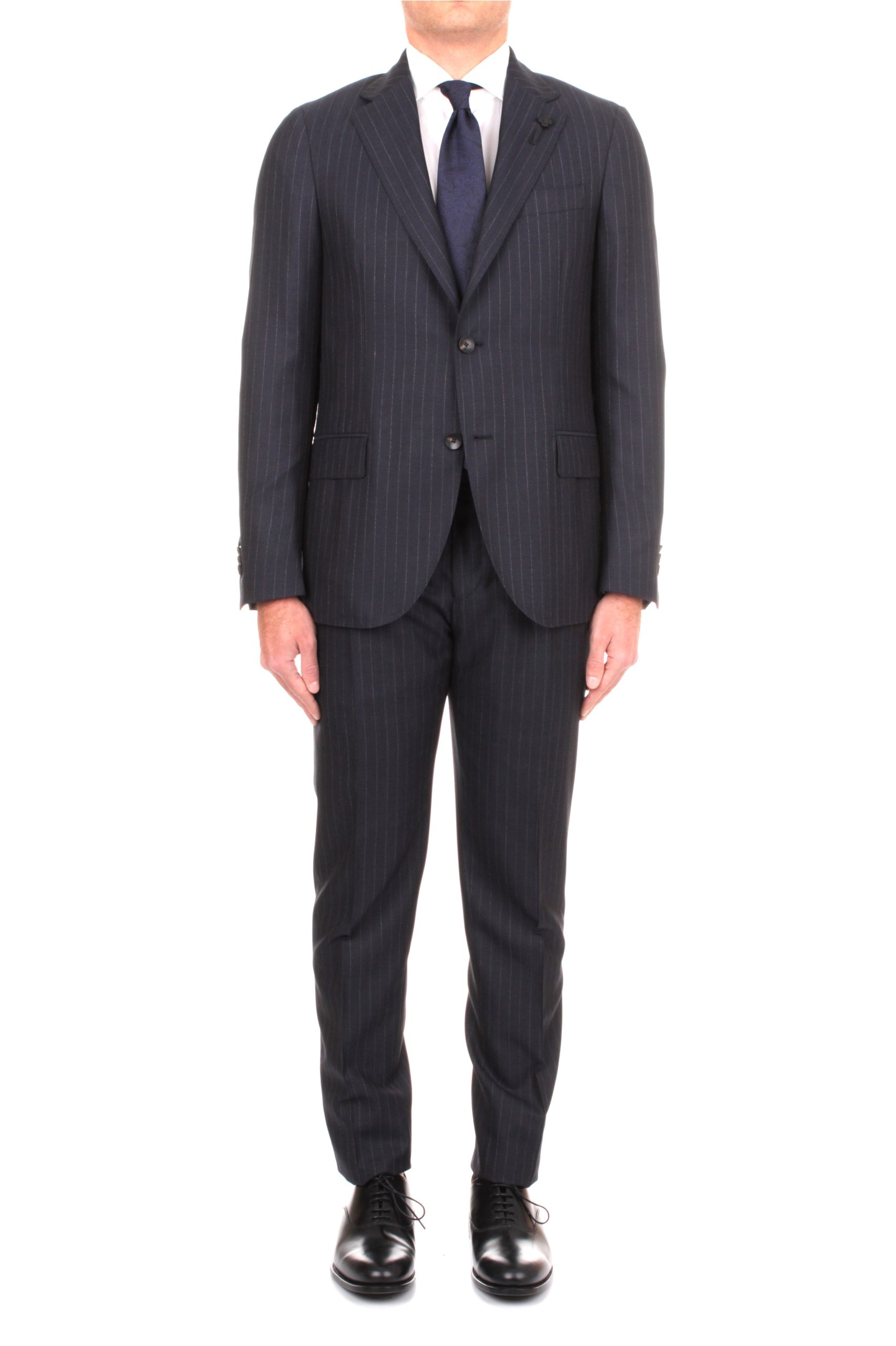 ABITO MONOPETTO LARDINI SPECIAL LINE GESSATO BLU 850BI