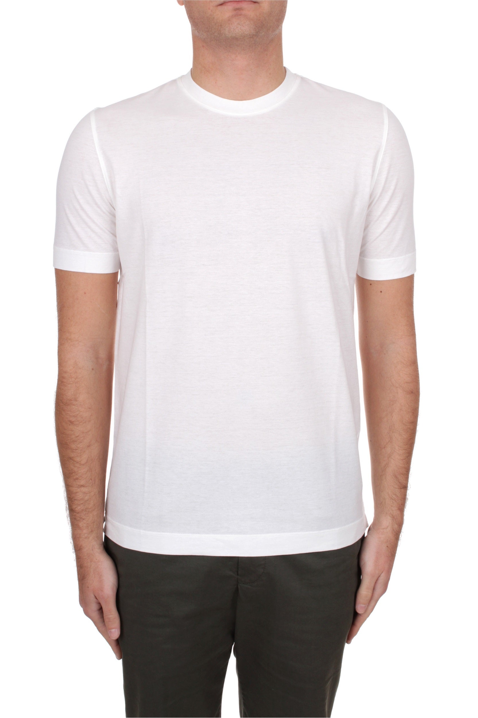 T-SHIRT MANICHE CORTE H953 BIANCO 01