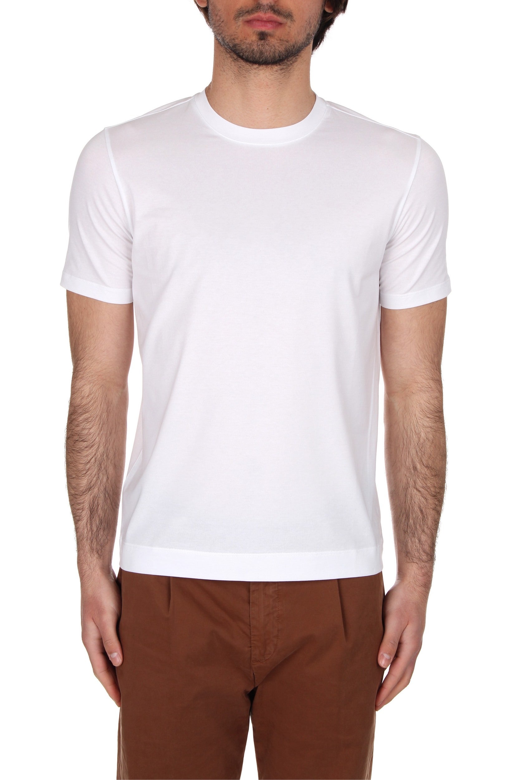 T-SHIRT MANICHE CORTE CRUCIANI BIANCO 90400