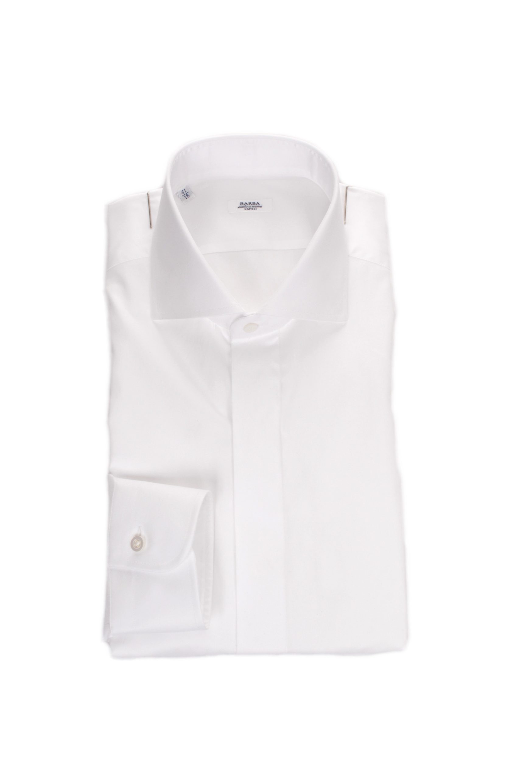 CAMICIA COLLO FRANCESE ABBOTTONATURA COPERTA BARBA BIANCO 1