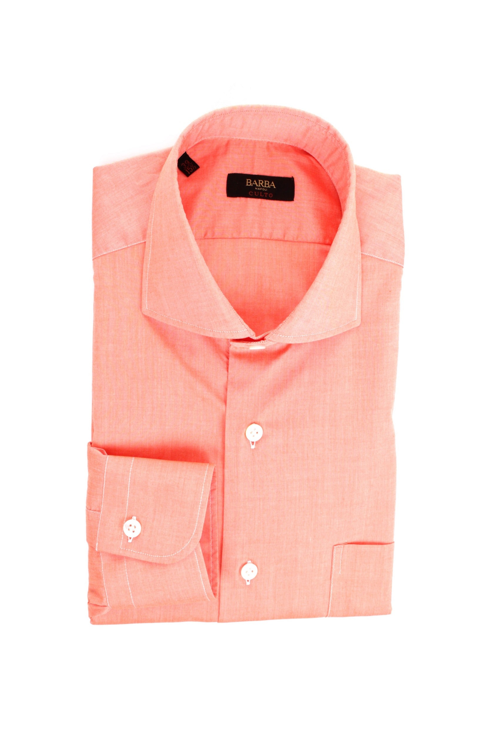 CAMICIA COLLO FRANCESE BARBA CULTO SALMONE 6