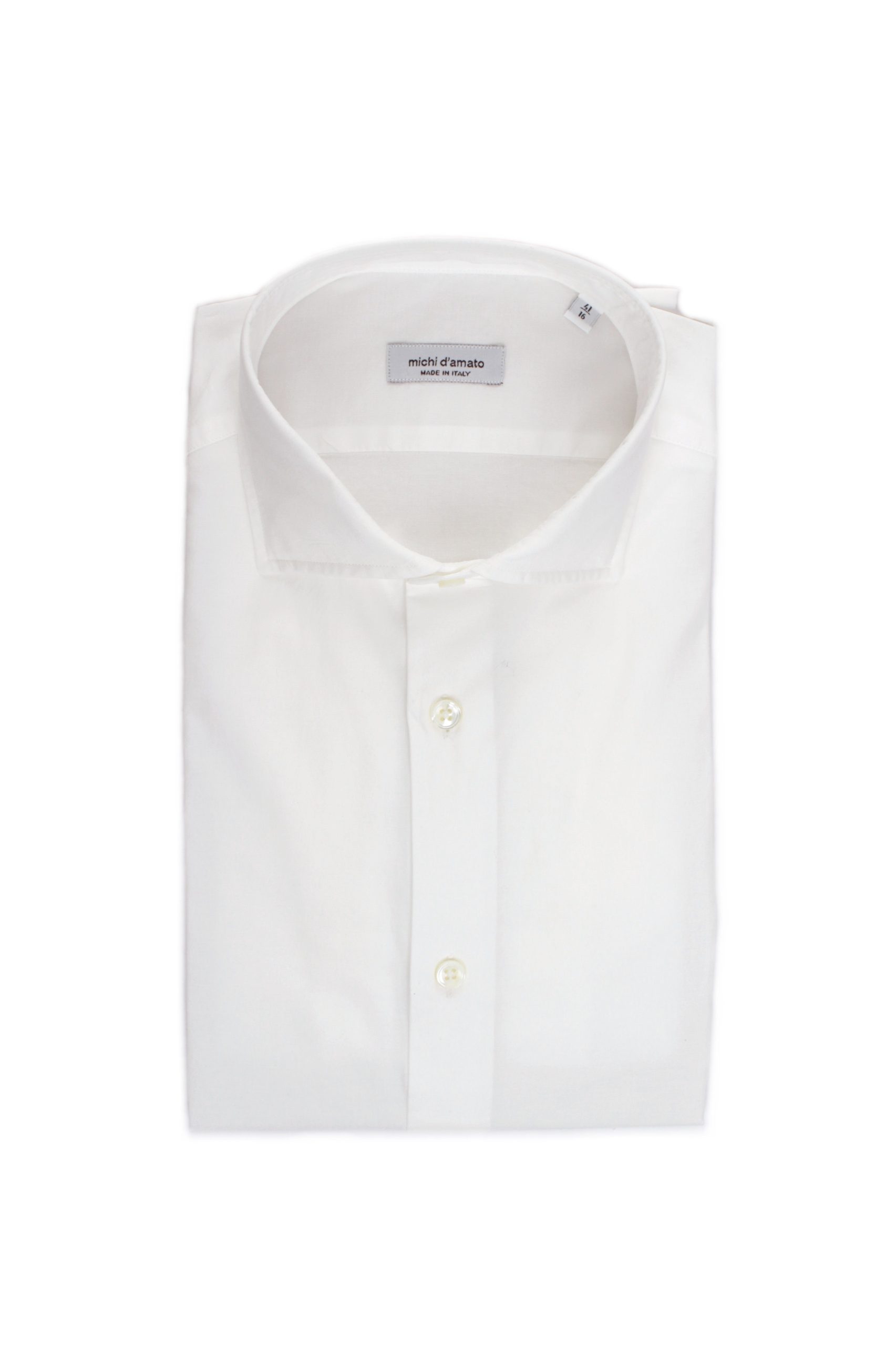 CAMICIA COLLO FRANCESE MICHI D'AMATO DARREN BIANCO 07