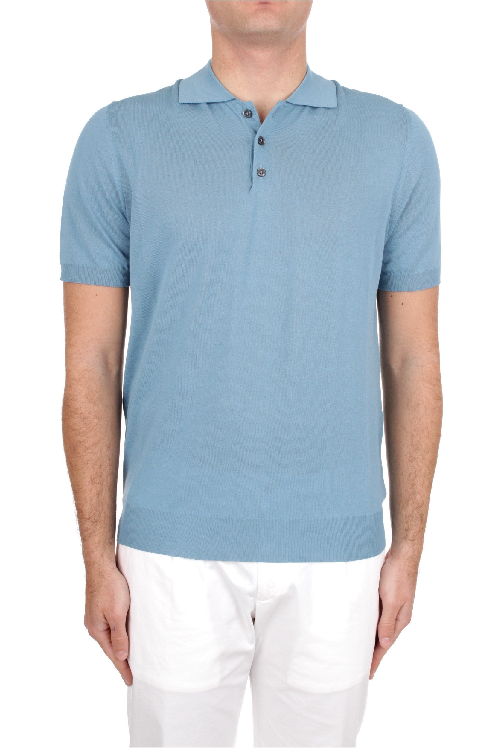POLO MANICHE CORTE HINDUSTRIE G.18 SKY BLUE