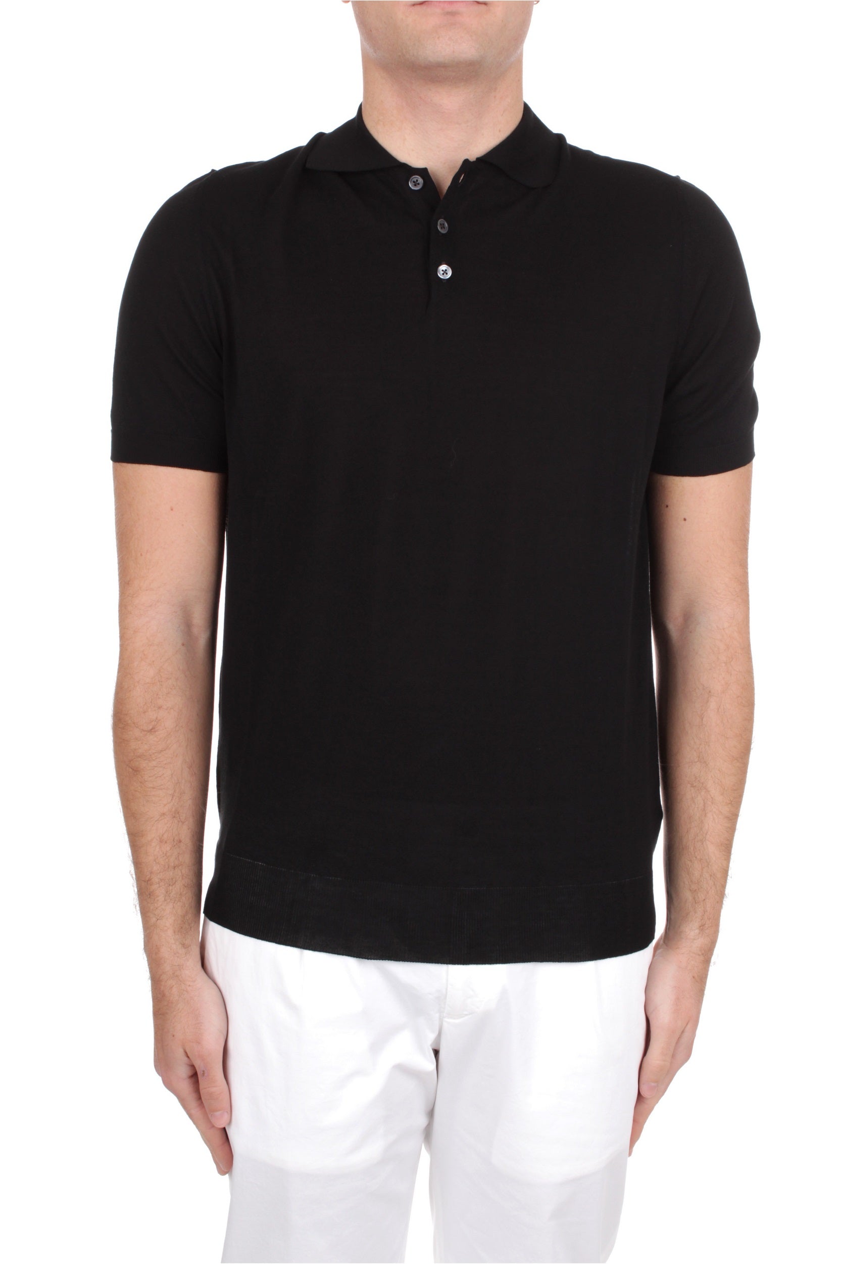 POLO MANICHE CORTE HINDUSTRIE G.18 BLACK
