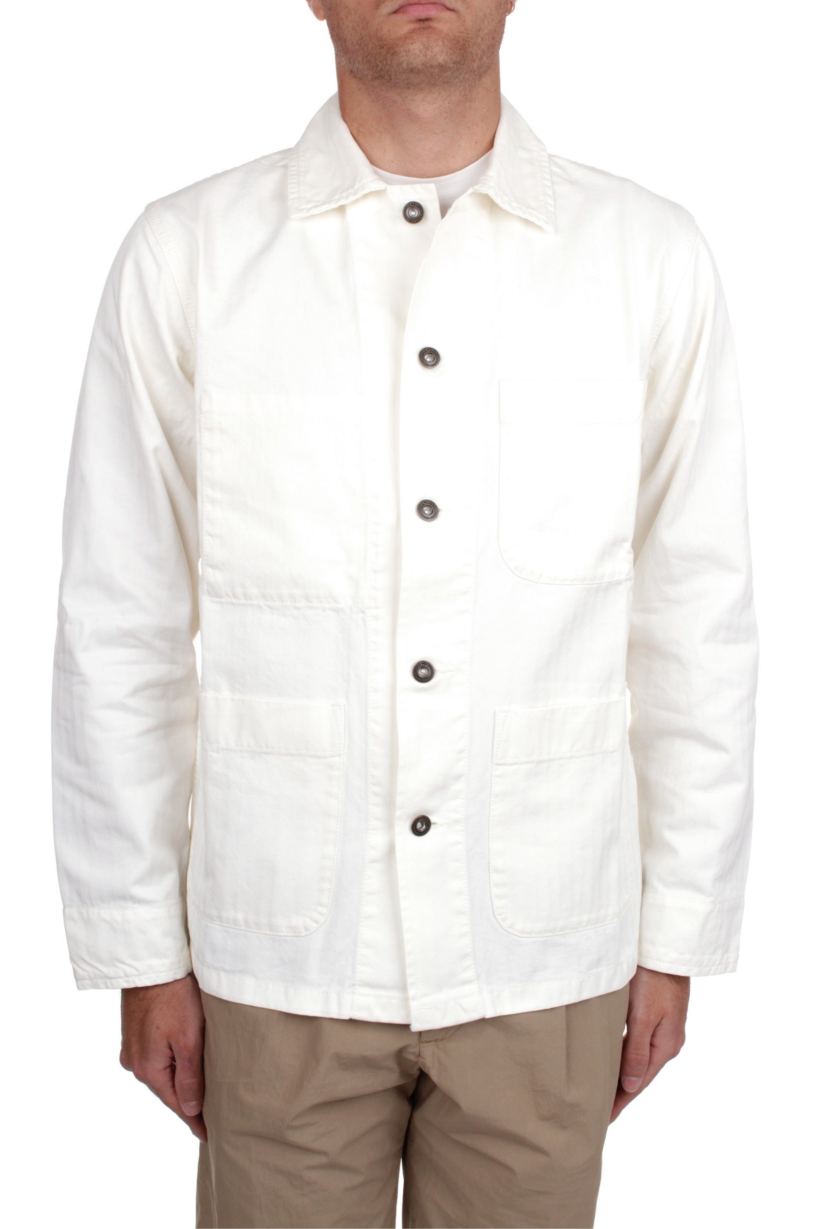 GIACCA CHESAPEAKE'S JOE HERRINGBONE CREAM