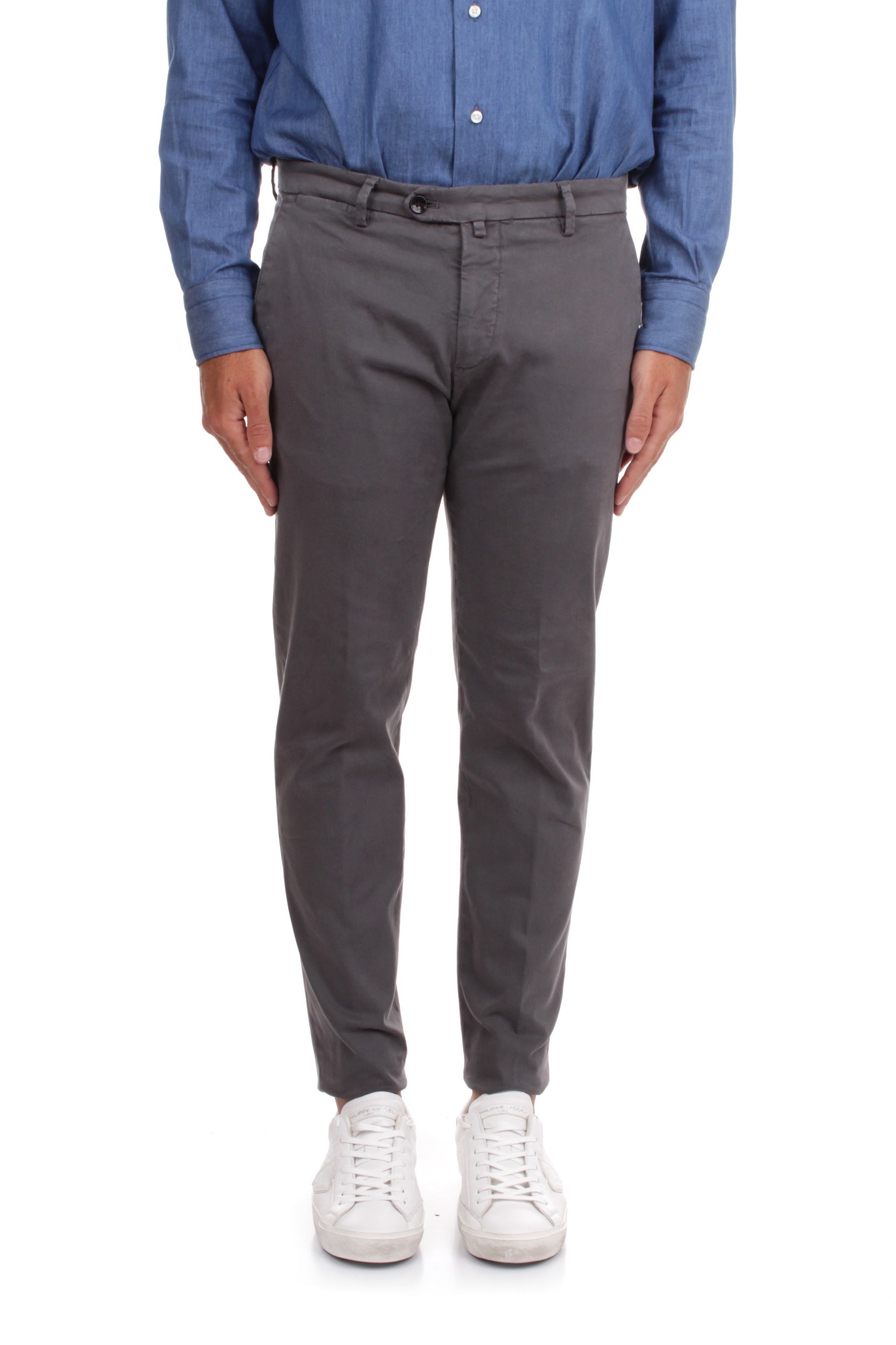 PANTALONI CHINO BRIGLIA BG04 GRIGIO MEDIO 70