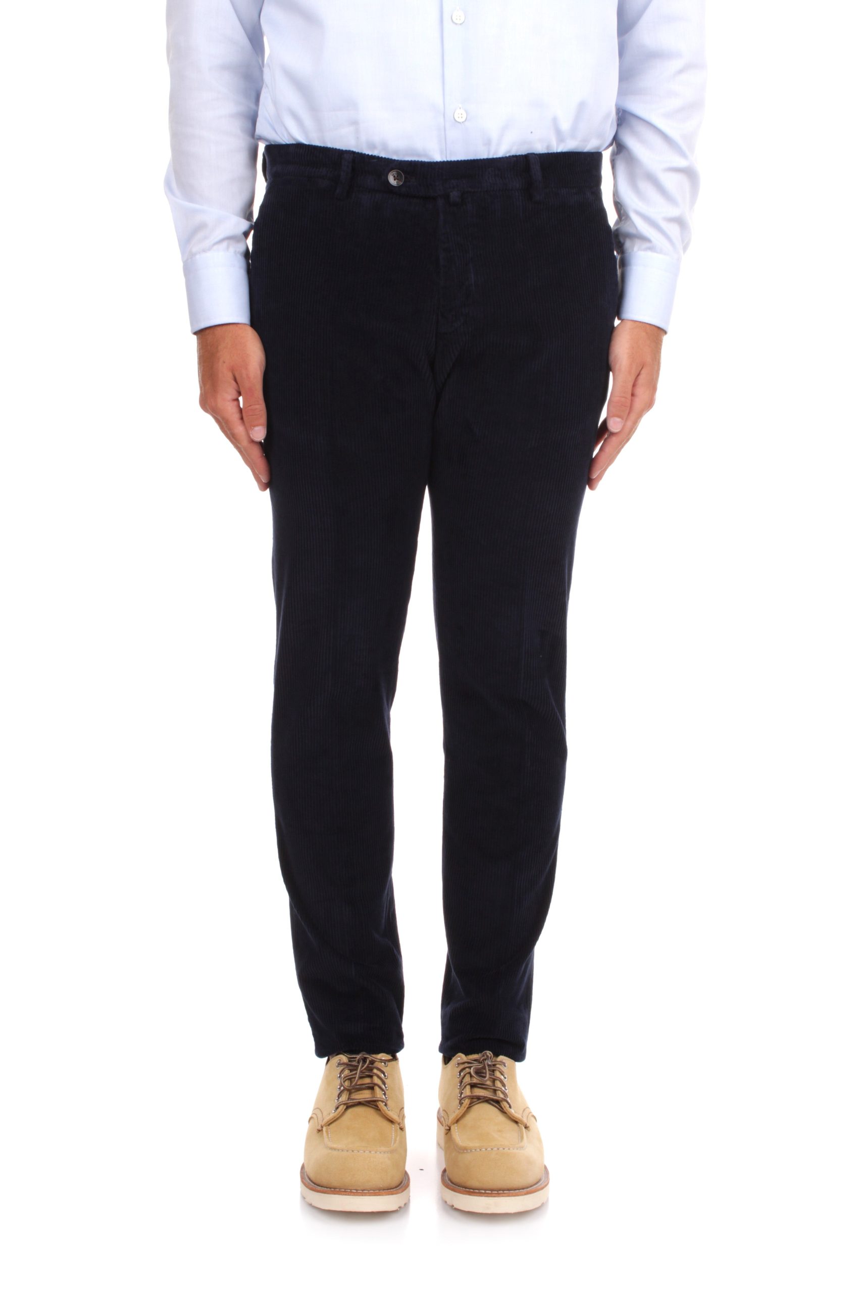 PANTALONI IN VELLUTO BRIGLIA BG04 BLU 11