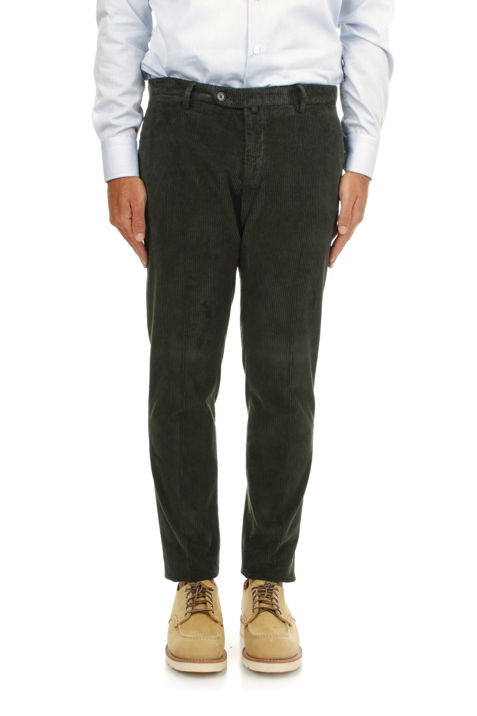 PANTALONI IN VELLUTO BRIGLIA BG04 VERDE 72
