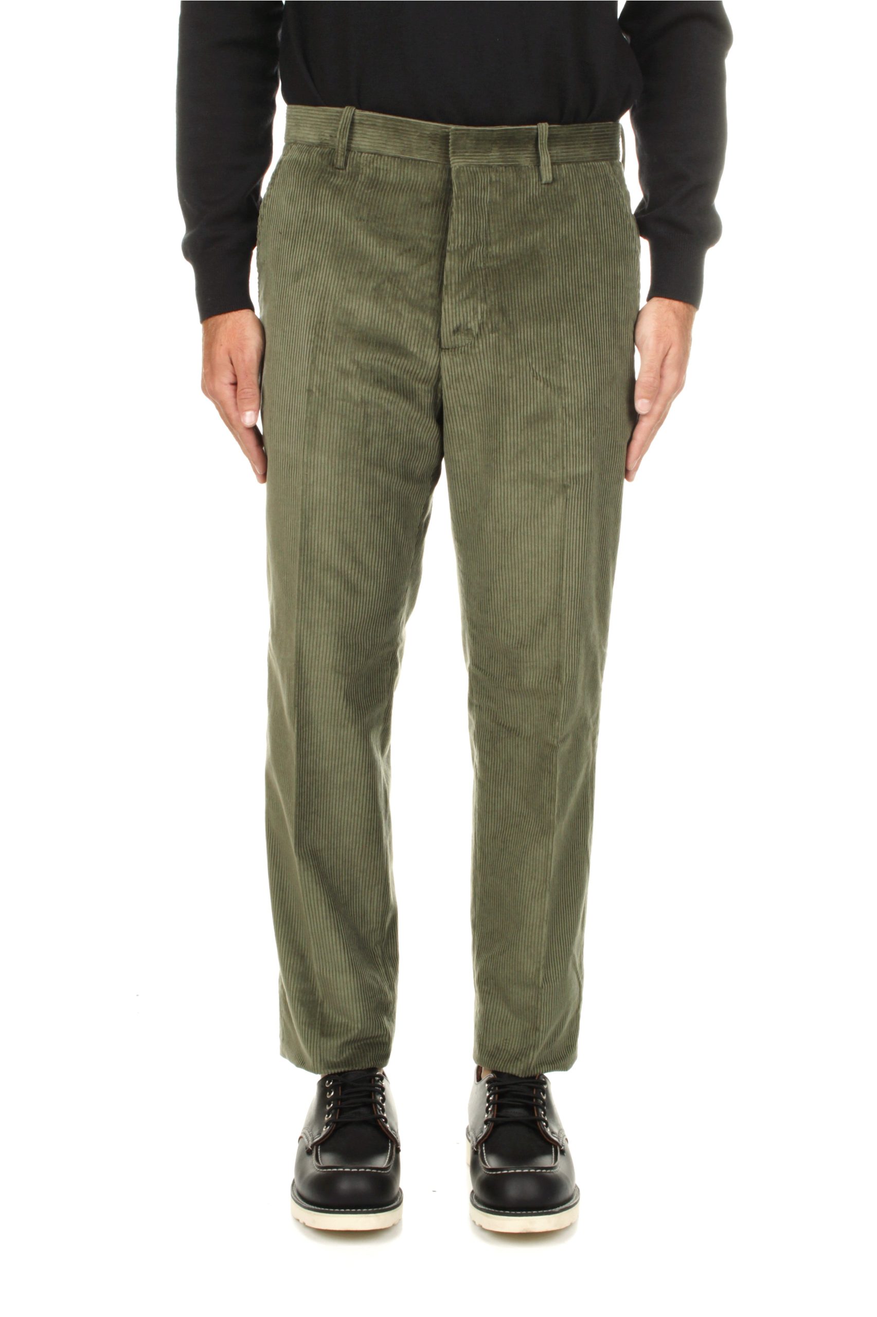 PANTALONI CHINO IN VELLUTO NEW HINDUSTRIE MILITARY