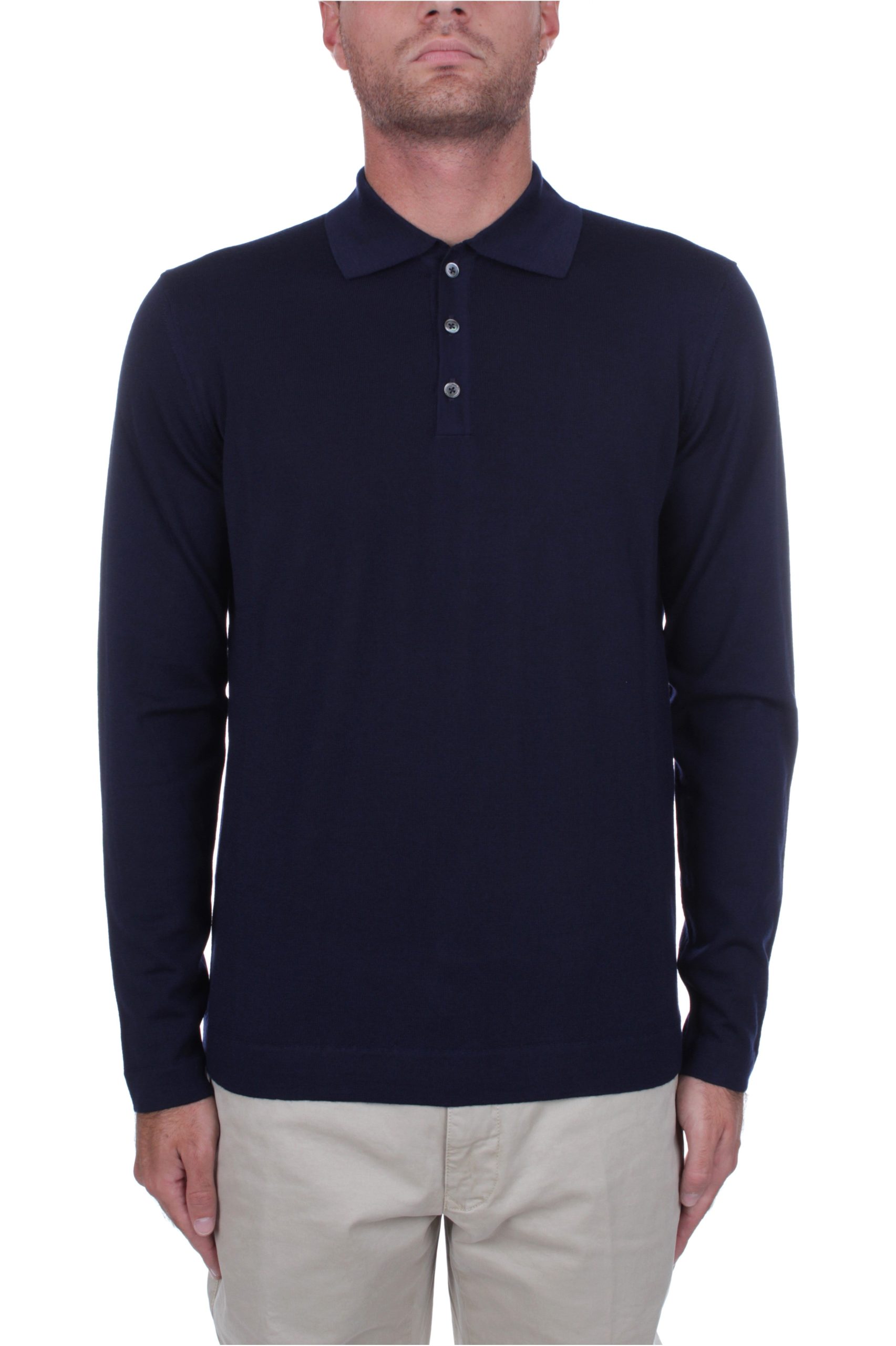 POLO MANICHE LUNGHE HINDUSTRIE BLUE