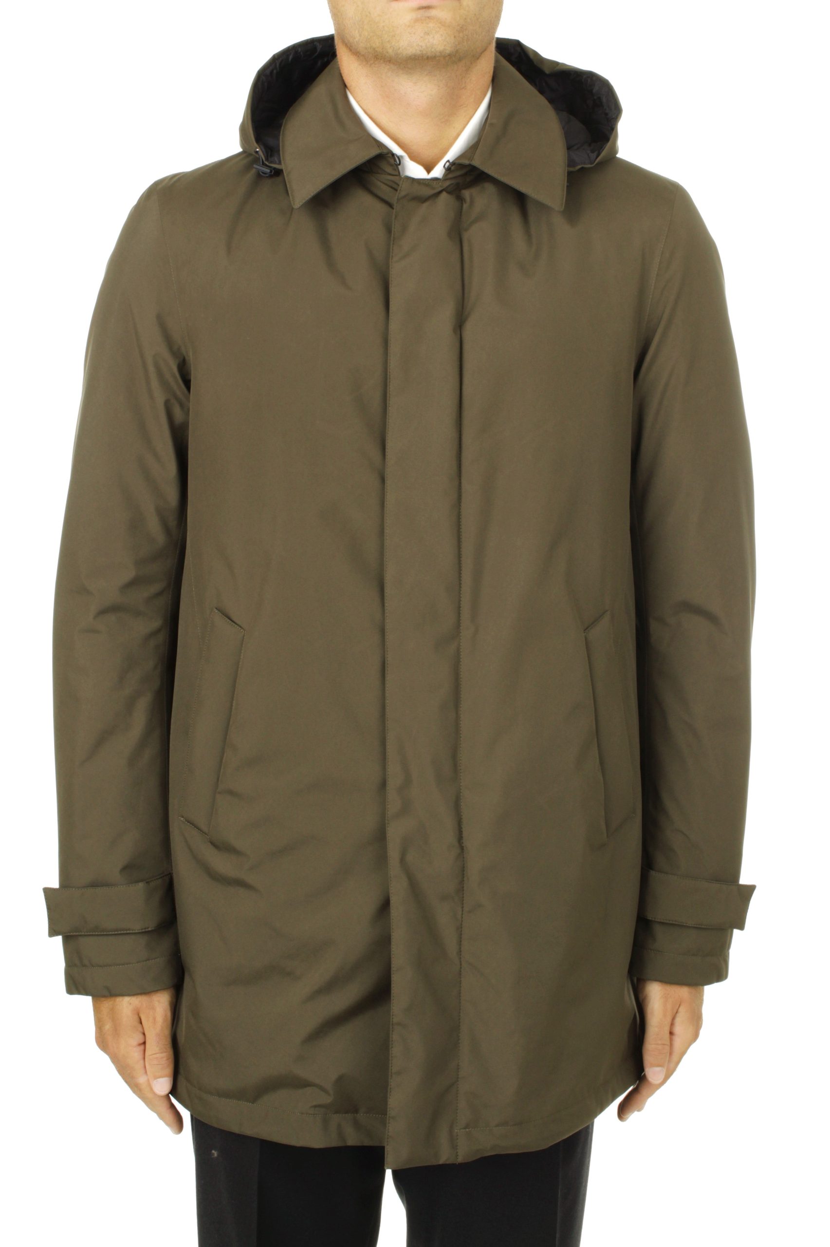 IMPERMEABILE GORE 2LAYER HERNO LAMINAR VERDE 7400