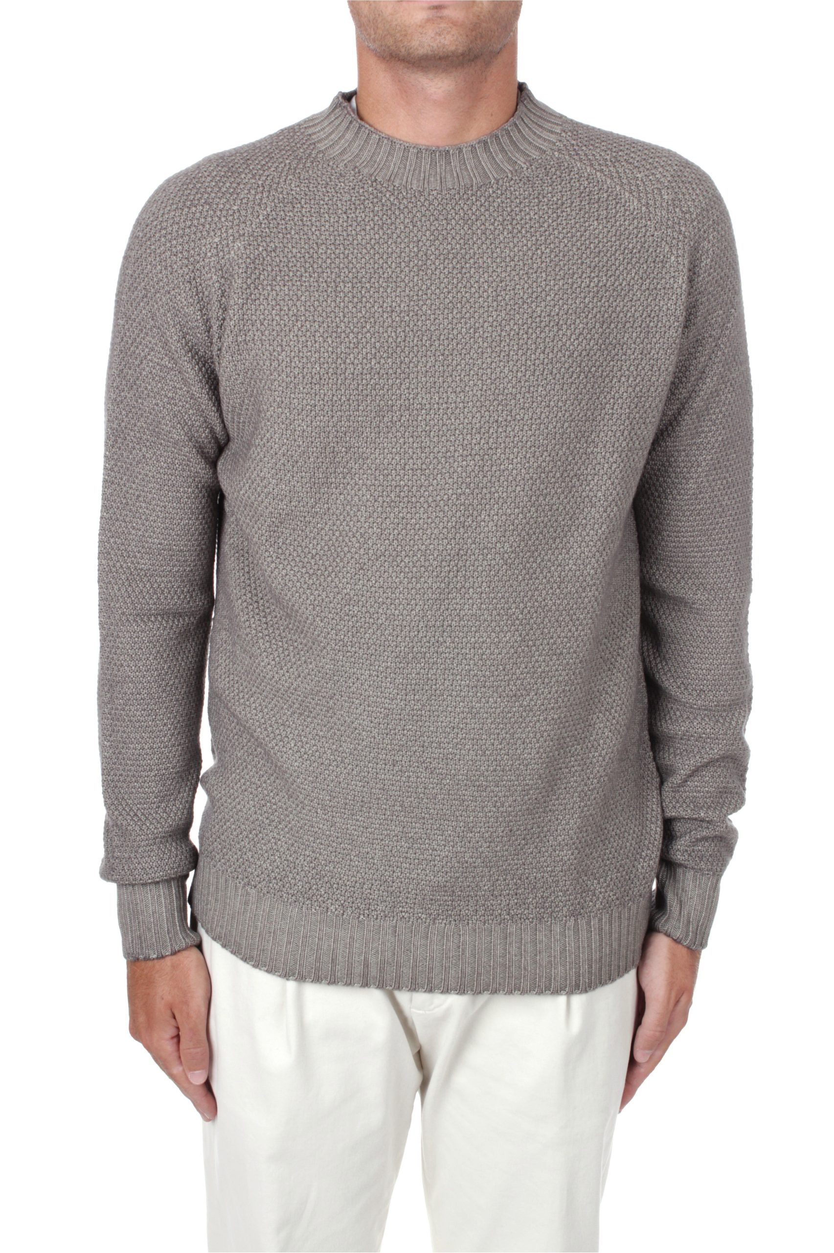 MAGLIA GIROCOLLO H953 GRANA DI RISO ALGA 27