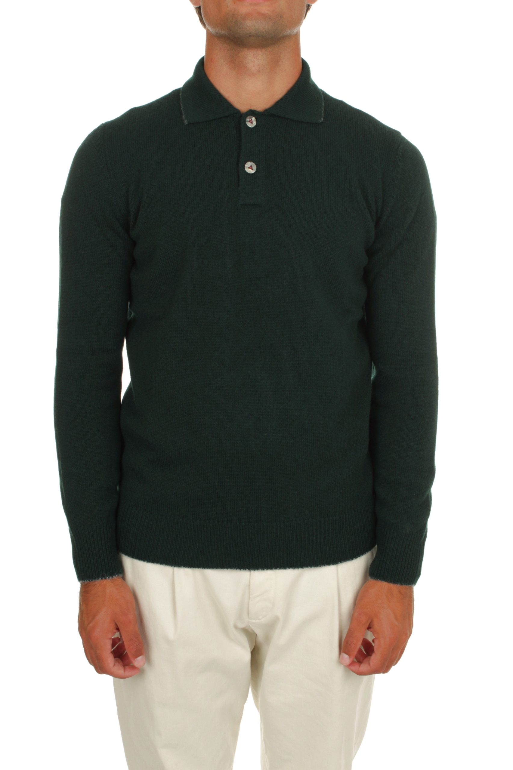 POLO MANICHE LUNGHE IN MAGLIA H953 IMPUNTURA BOTTIGLIA 26