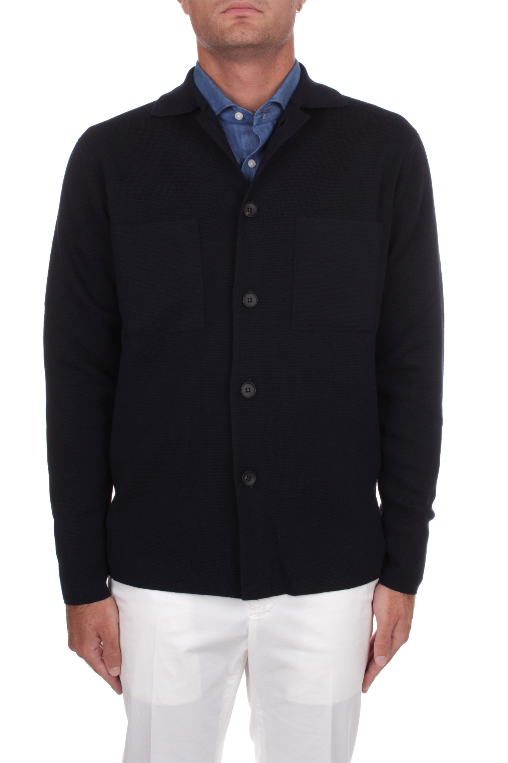 OVERSHIRT IN MAGLIA ARROWS NAVY 890