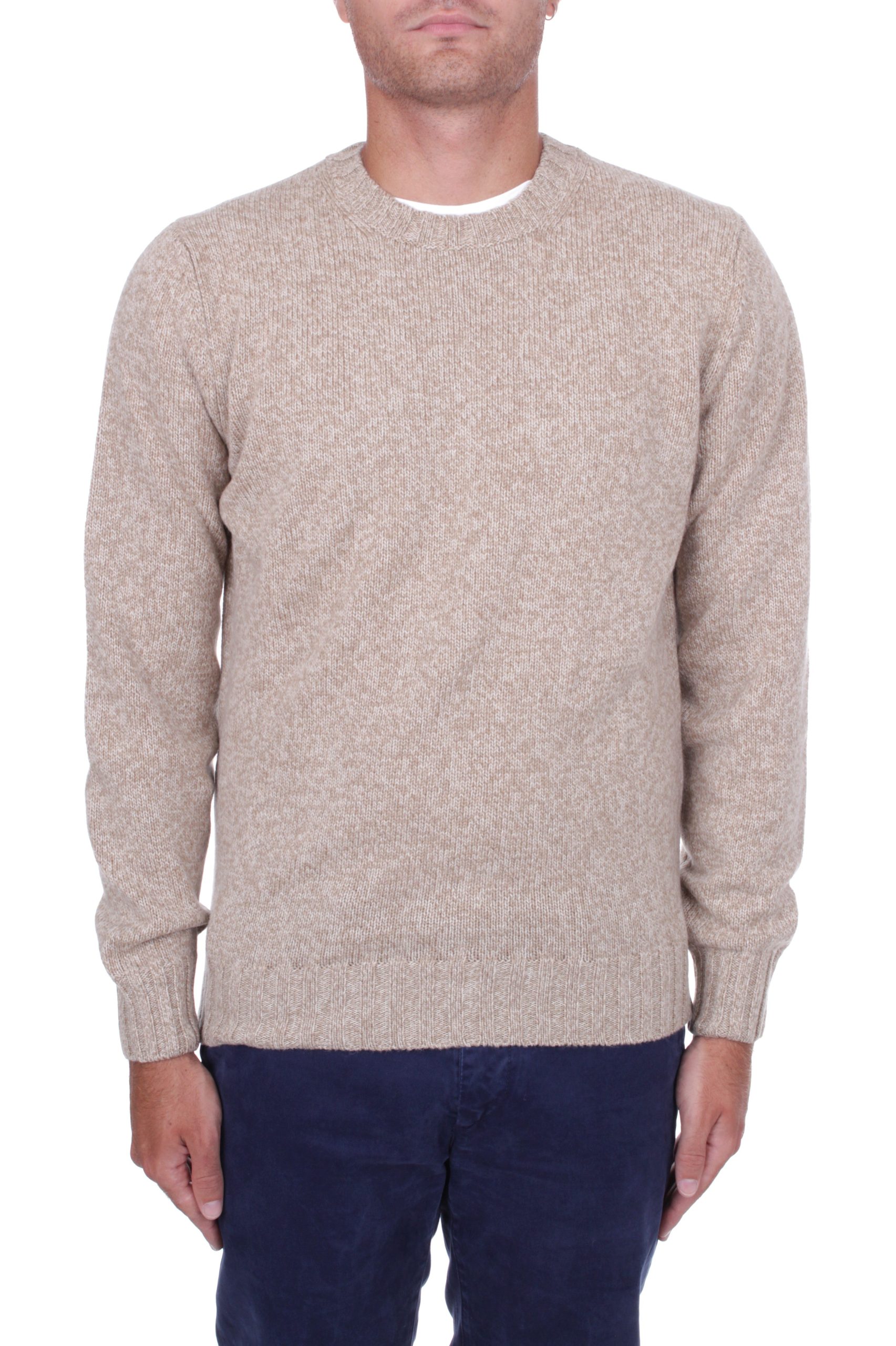 MAGLIONE GIROCOLLO ARROWS LINO-BEIGE-ECRU 9304