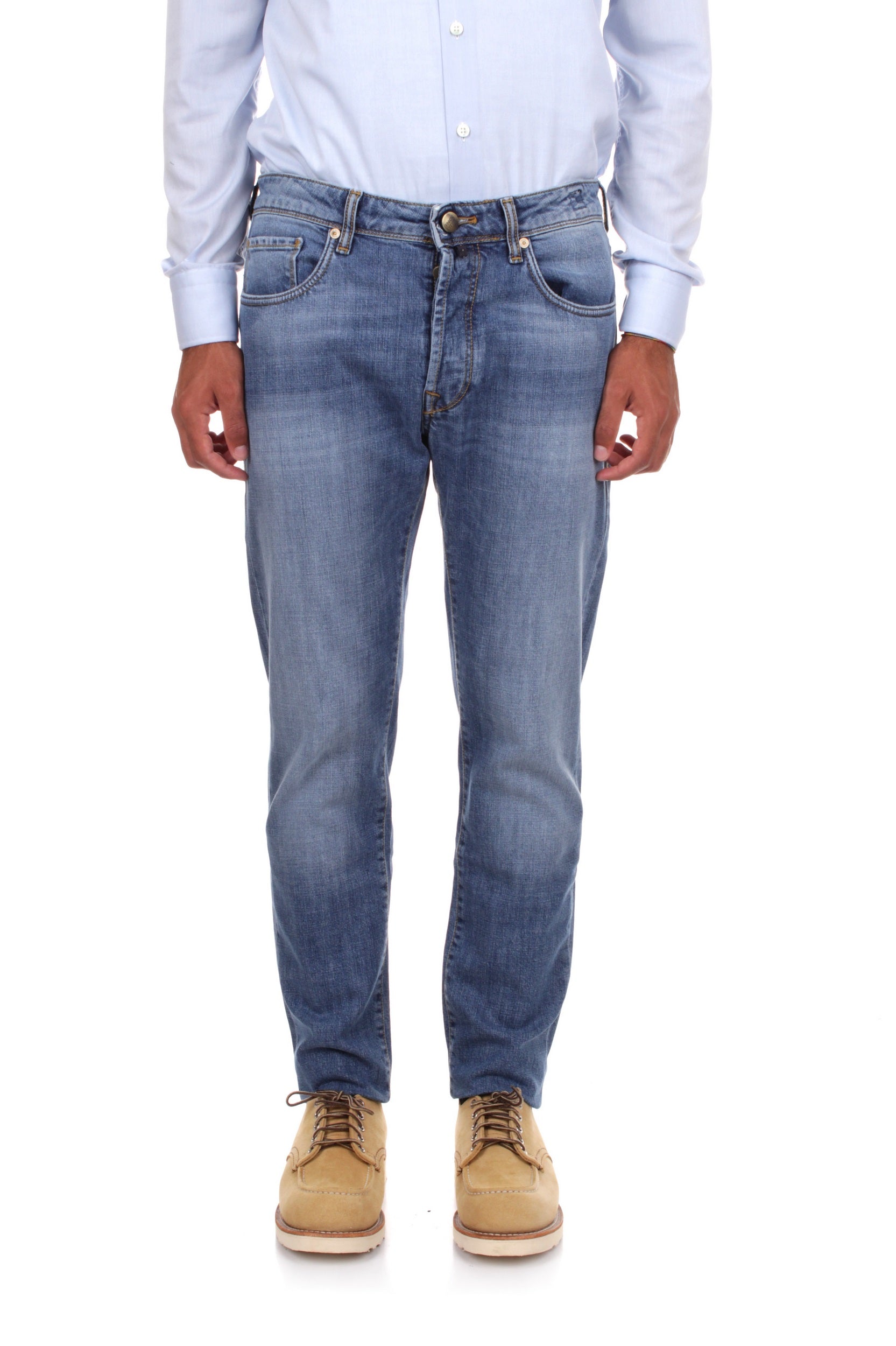 JEANS 5 TASCHE INCOTEX BLUE DIVISION WASH 7