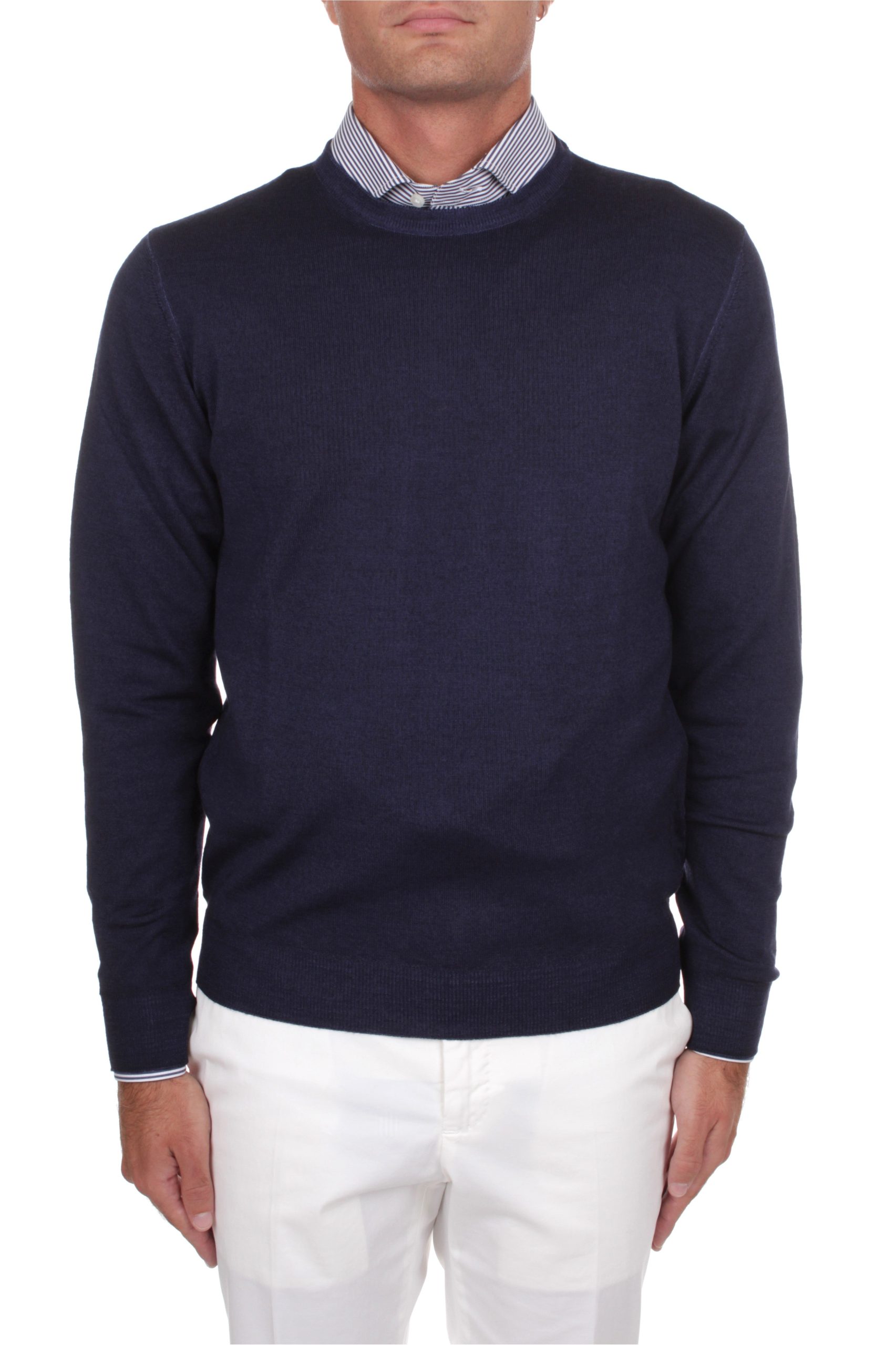 MAGLIA GIROCOLLO FEDELI CASHMERE FAST BLU 3