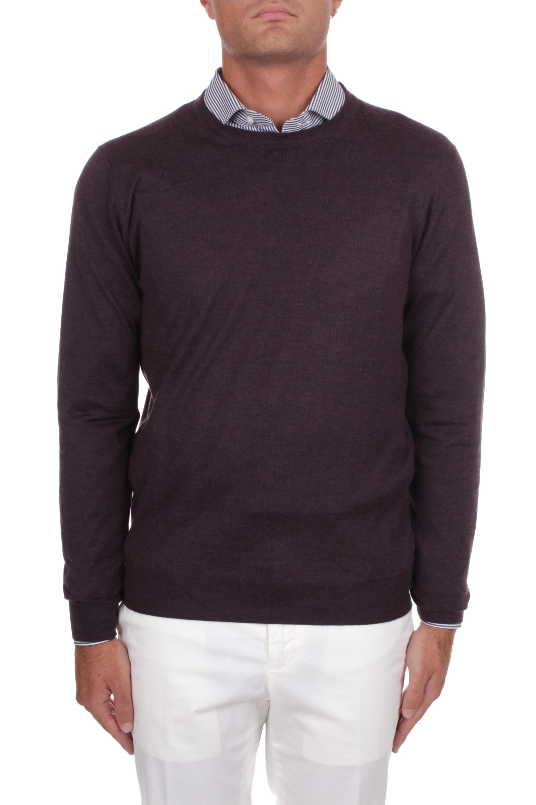 MAGLIA GIROCOLLO FEDELI CASHMERE VINACCIO 86