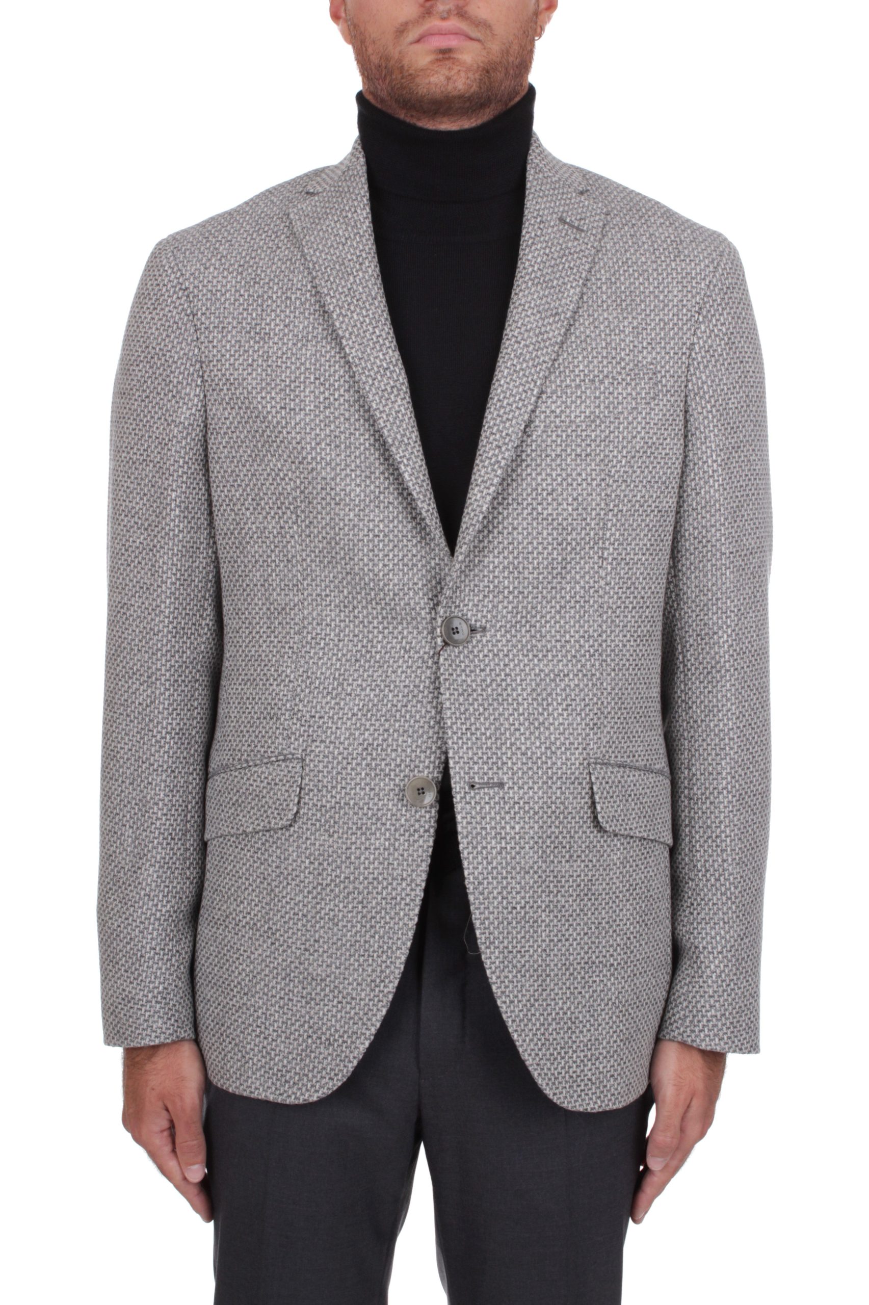 BLAZER MONOPETTO ETRO ROMA GRIGIO S8460