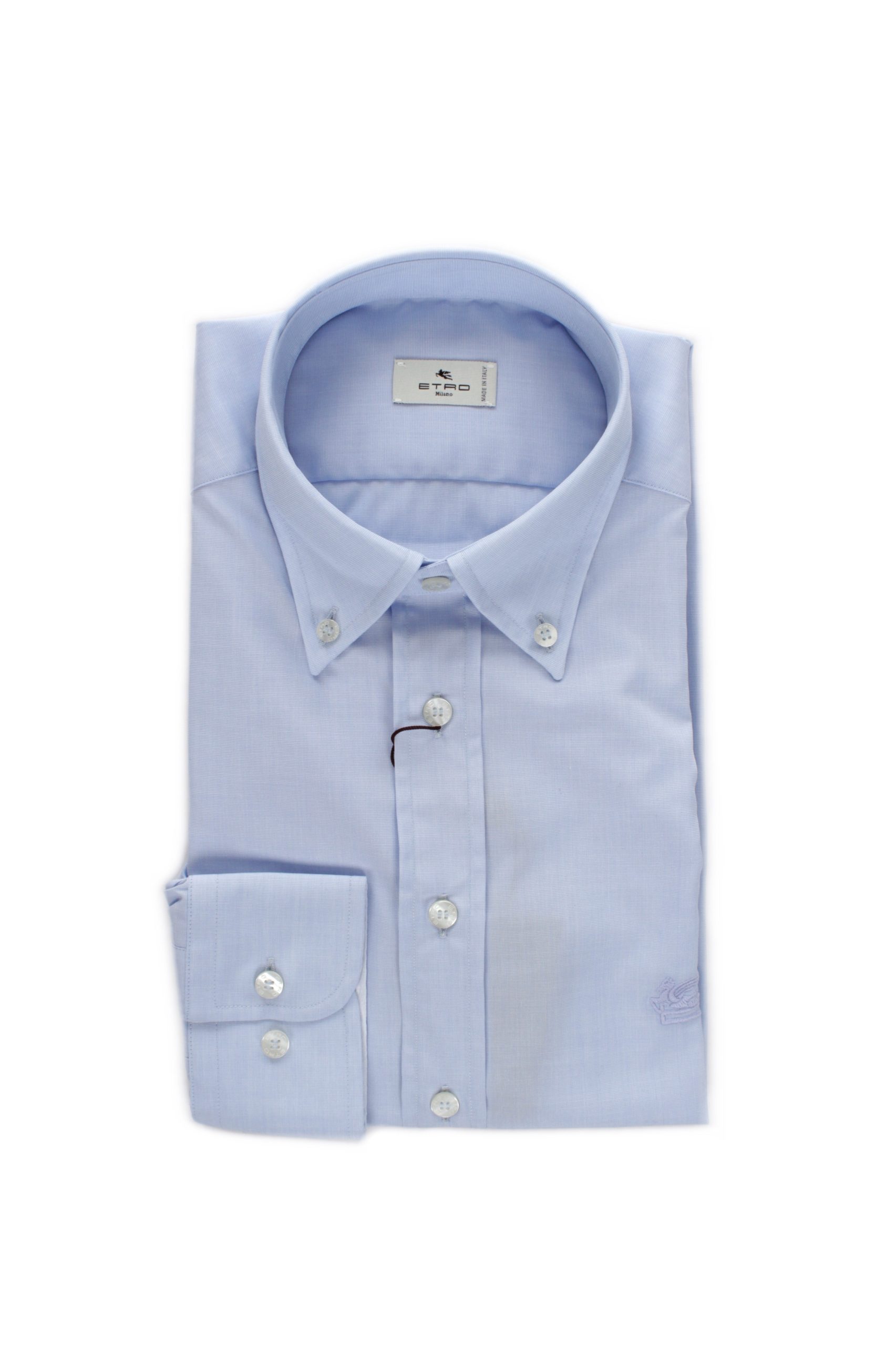 CAMICIA COLLO BUTTON DOWN ETRO CELESTE B0028