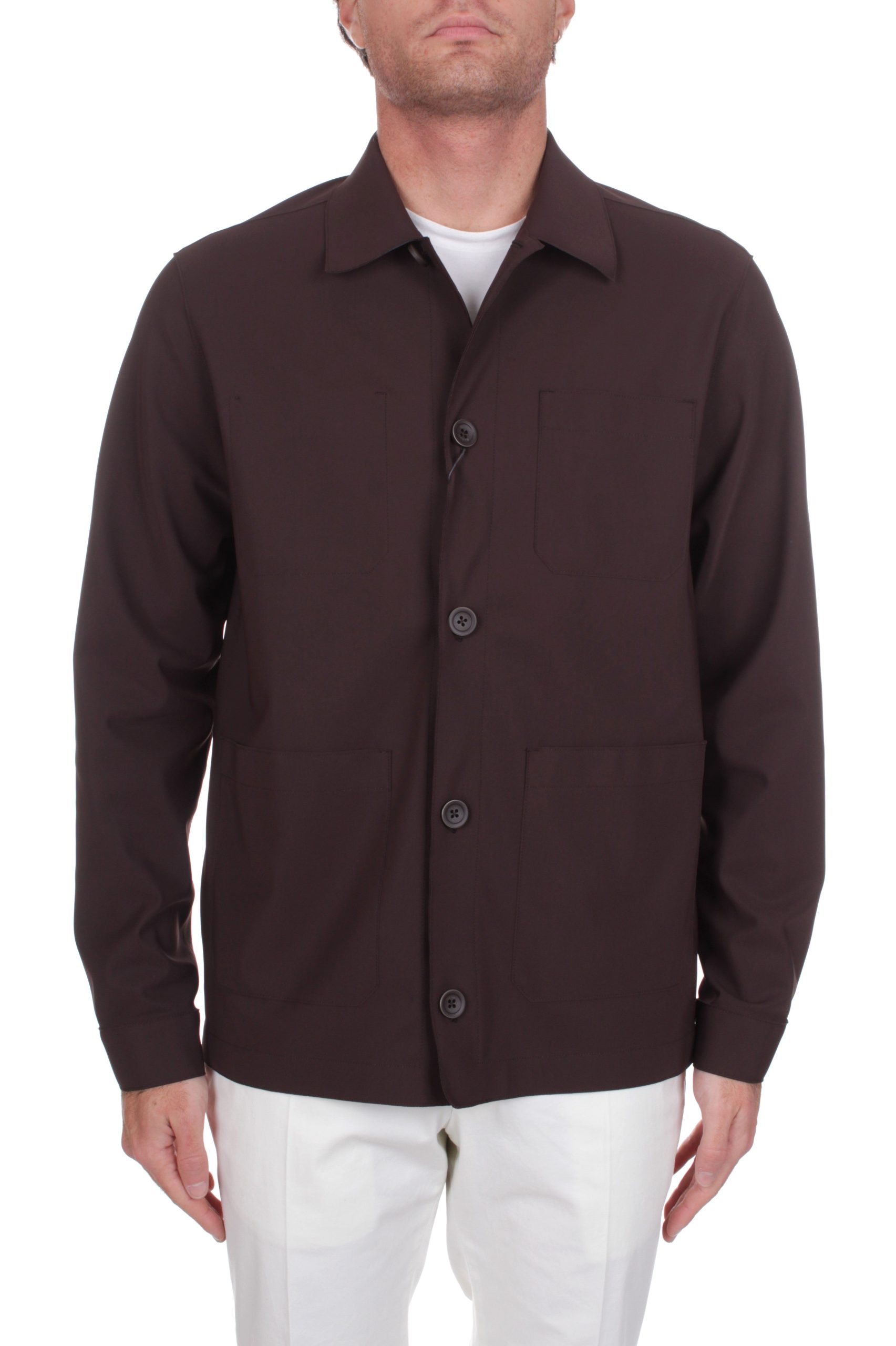 OVERSHIRT HERNO PEF MARRONE SCURO 8993