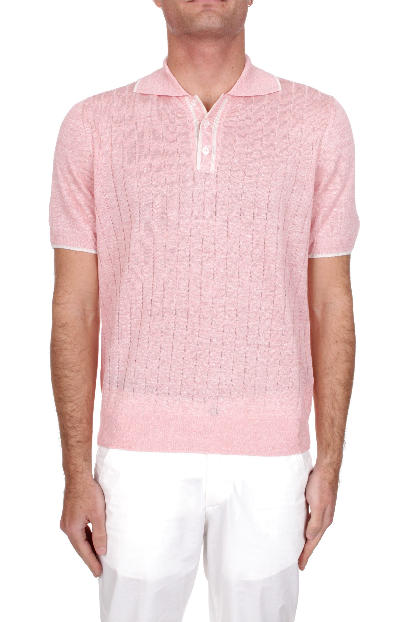 POLO MANICHE CORTE FEDELI CASHMERE BOBBY ROSA 11