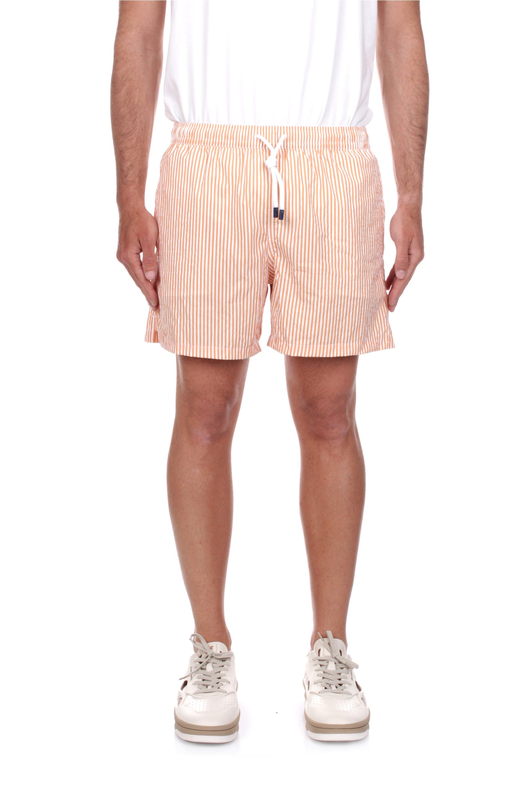 COSTUME DA BAGNO FEDELI CASHMERE MADEIRA SAKAR RIGHE BIANCO ARANCIONE F1 F1/1