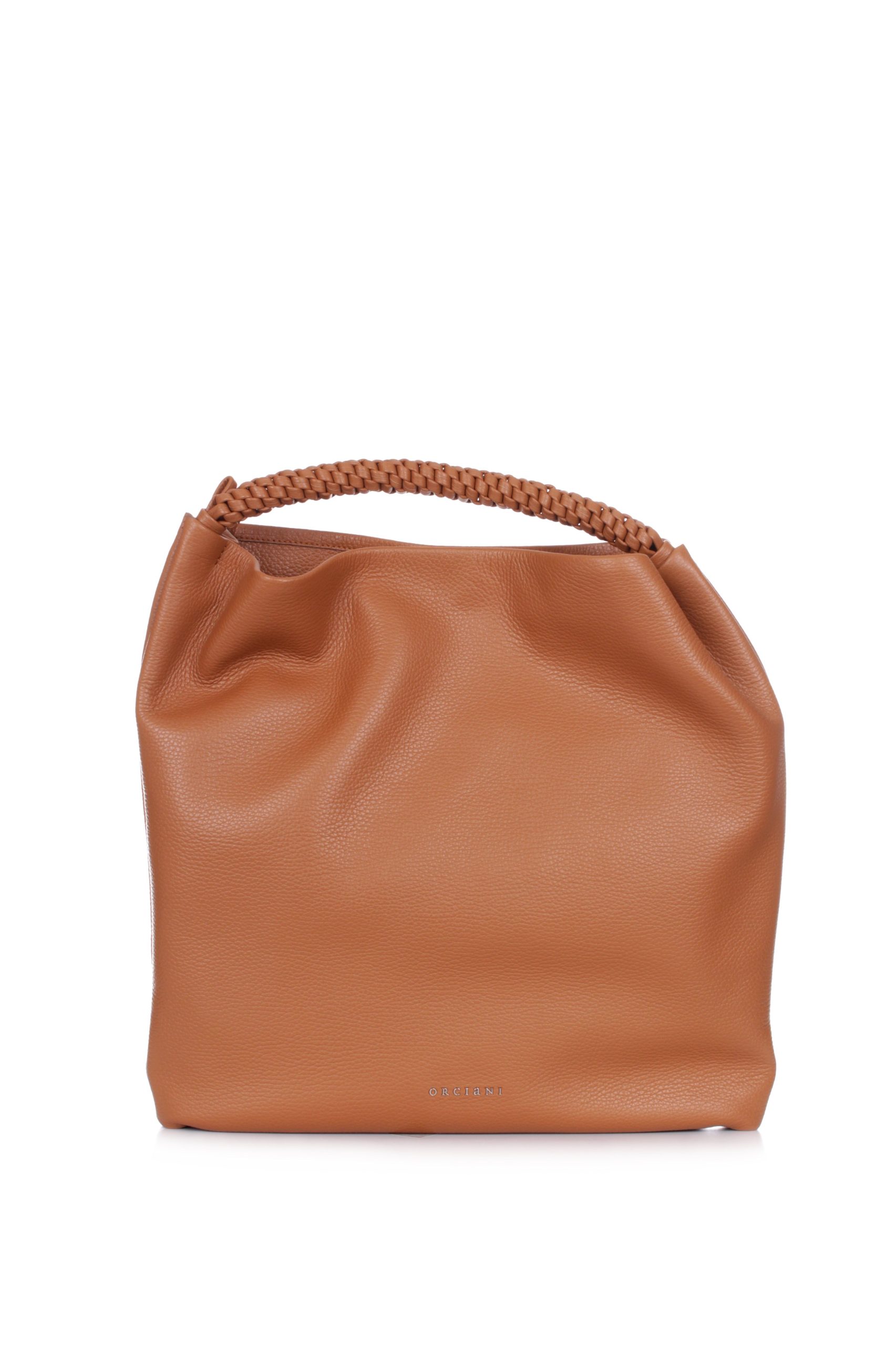 BORSA A SPALLA ORCIANI TODO SENSE SCOOBY CUOIO