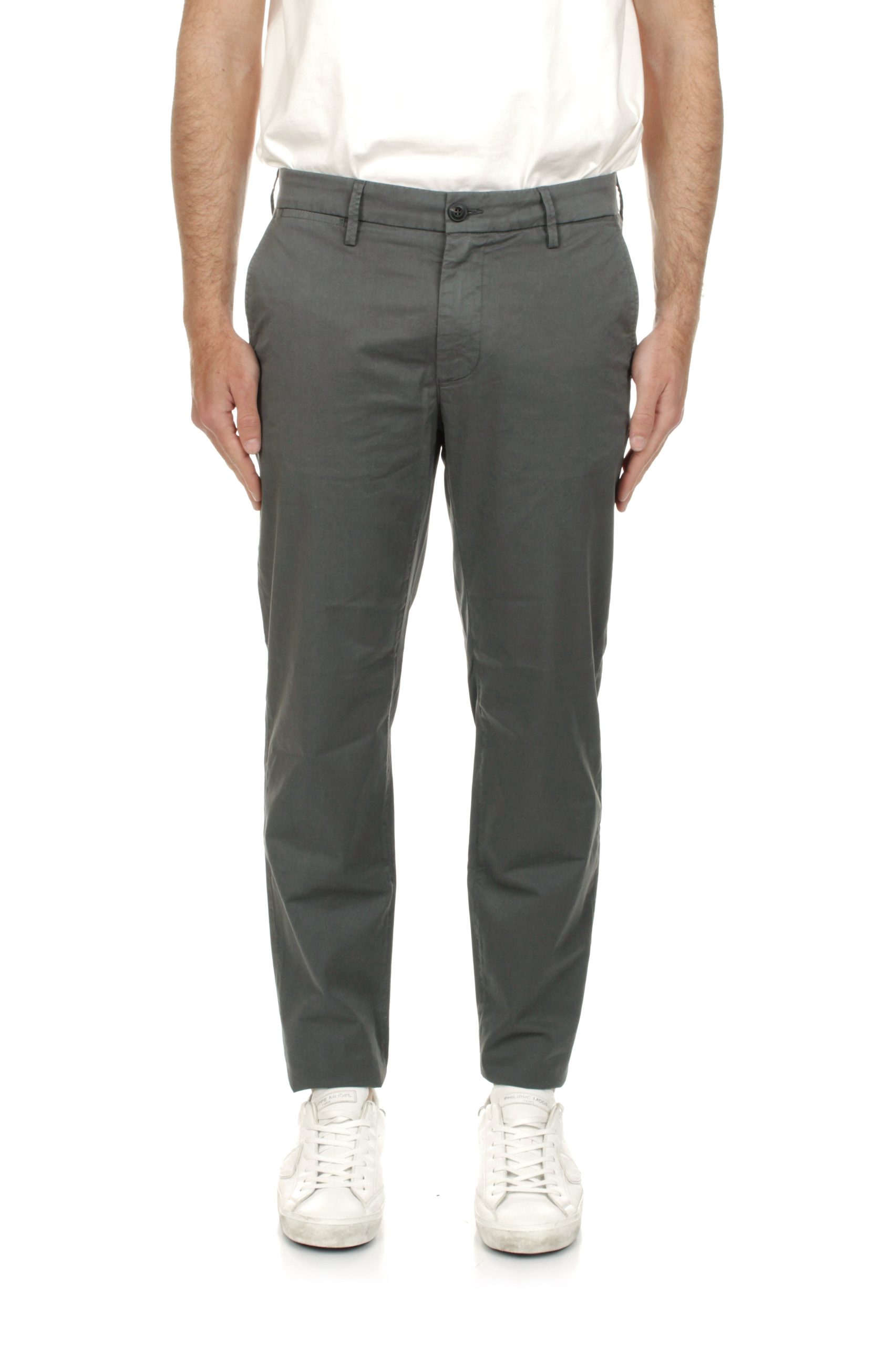 PANTALONI RE-HASH MUCHA GRIGIO PLATINO