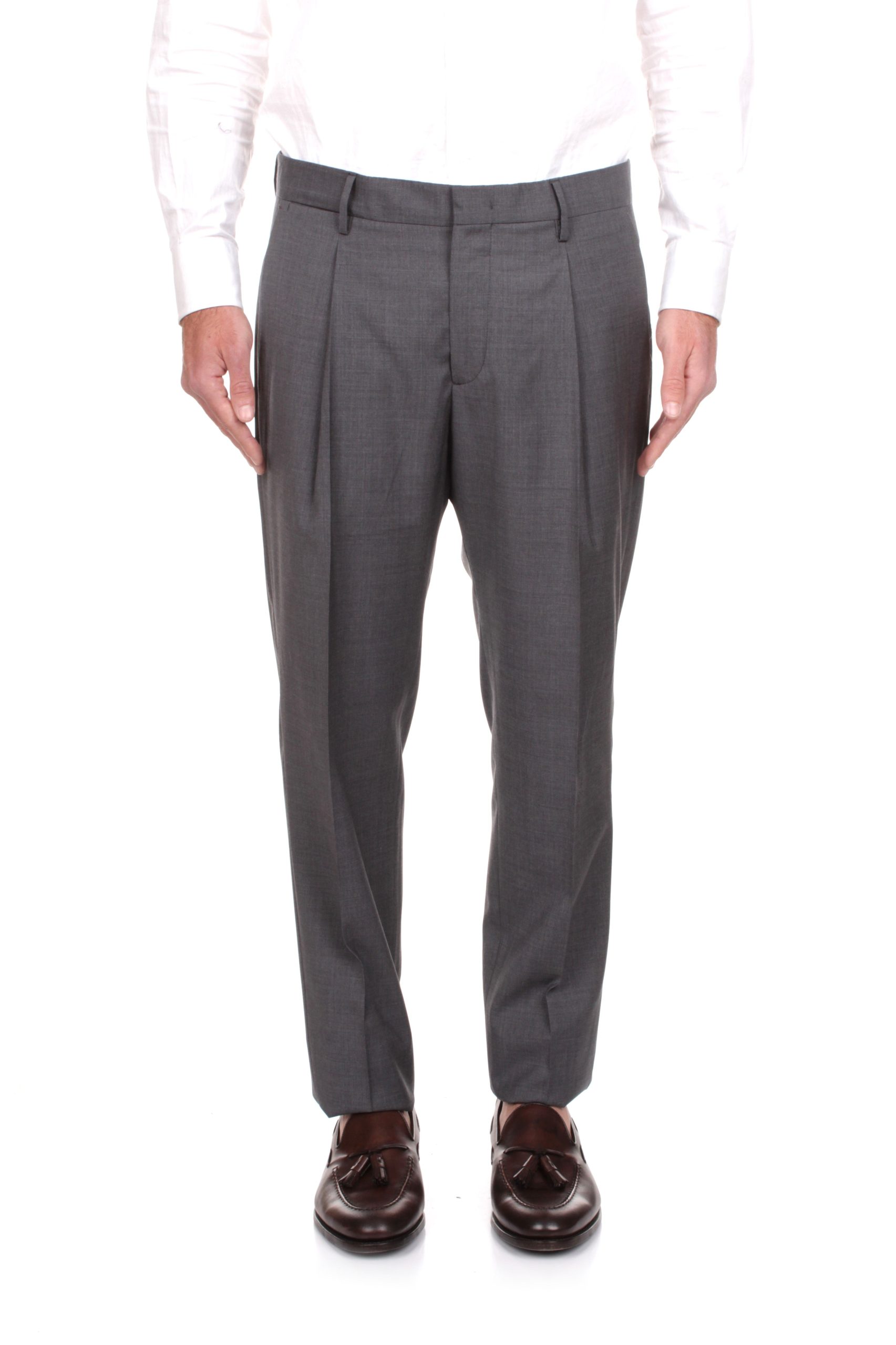 PANTALONI BRIGLIA 1949 TIBERIOS GRIGIO ACCIAIO 80