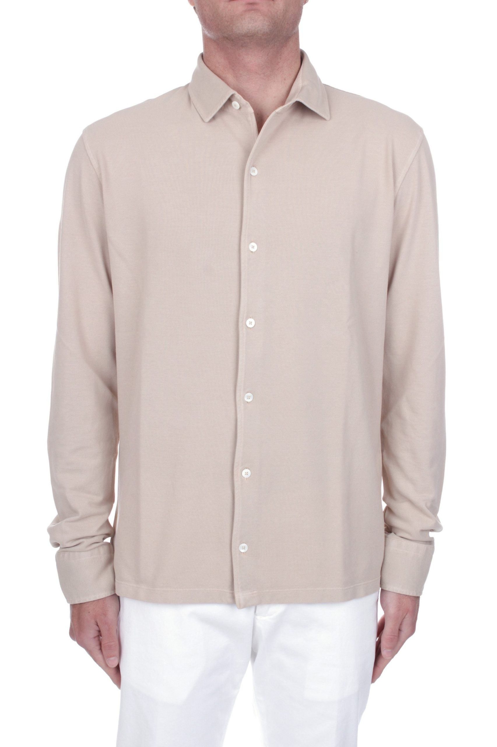 POLO CAMICIA MANICHE LUNGHE MAROTTA SABBIA