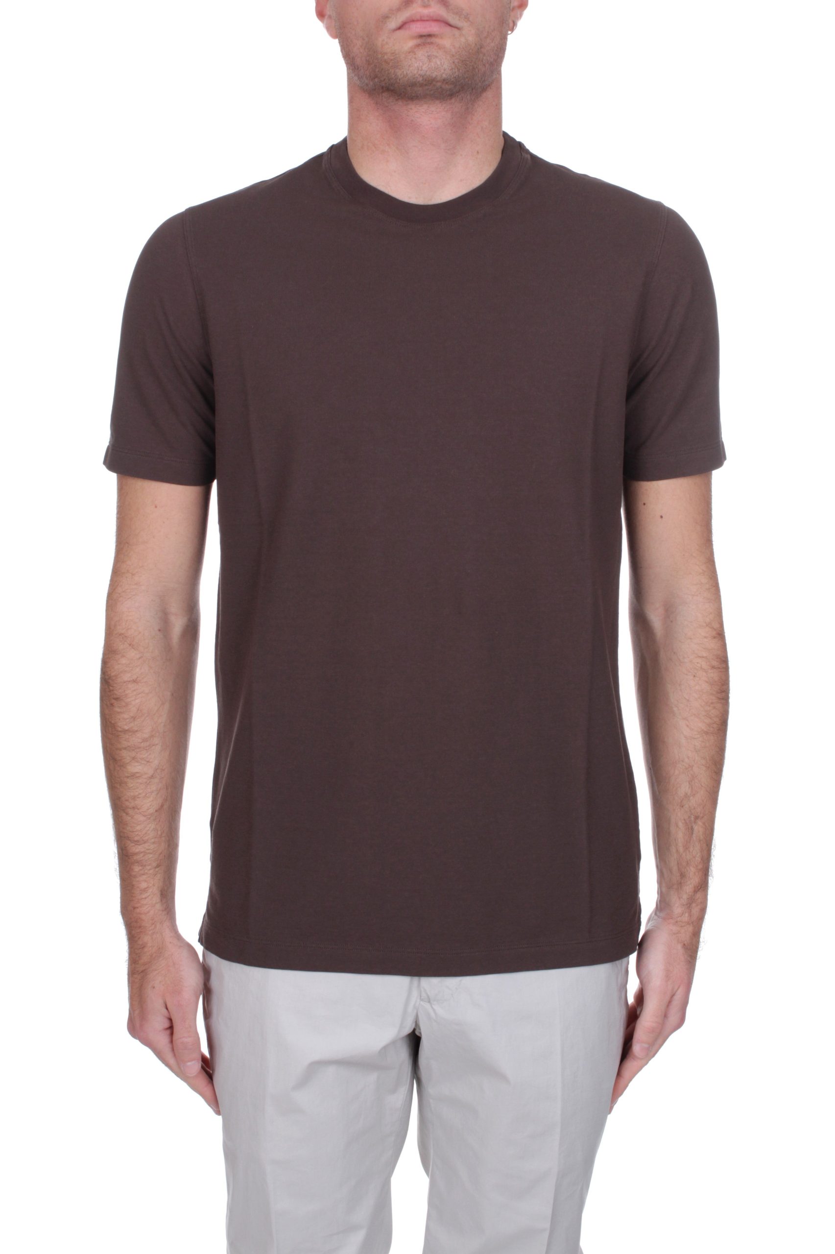 T-SHIRT MANICHE CORTE ZANONE ICE COTTON CAFFE' Z2201