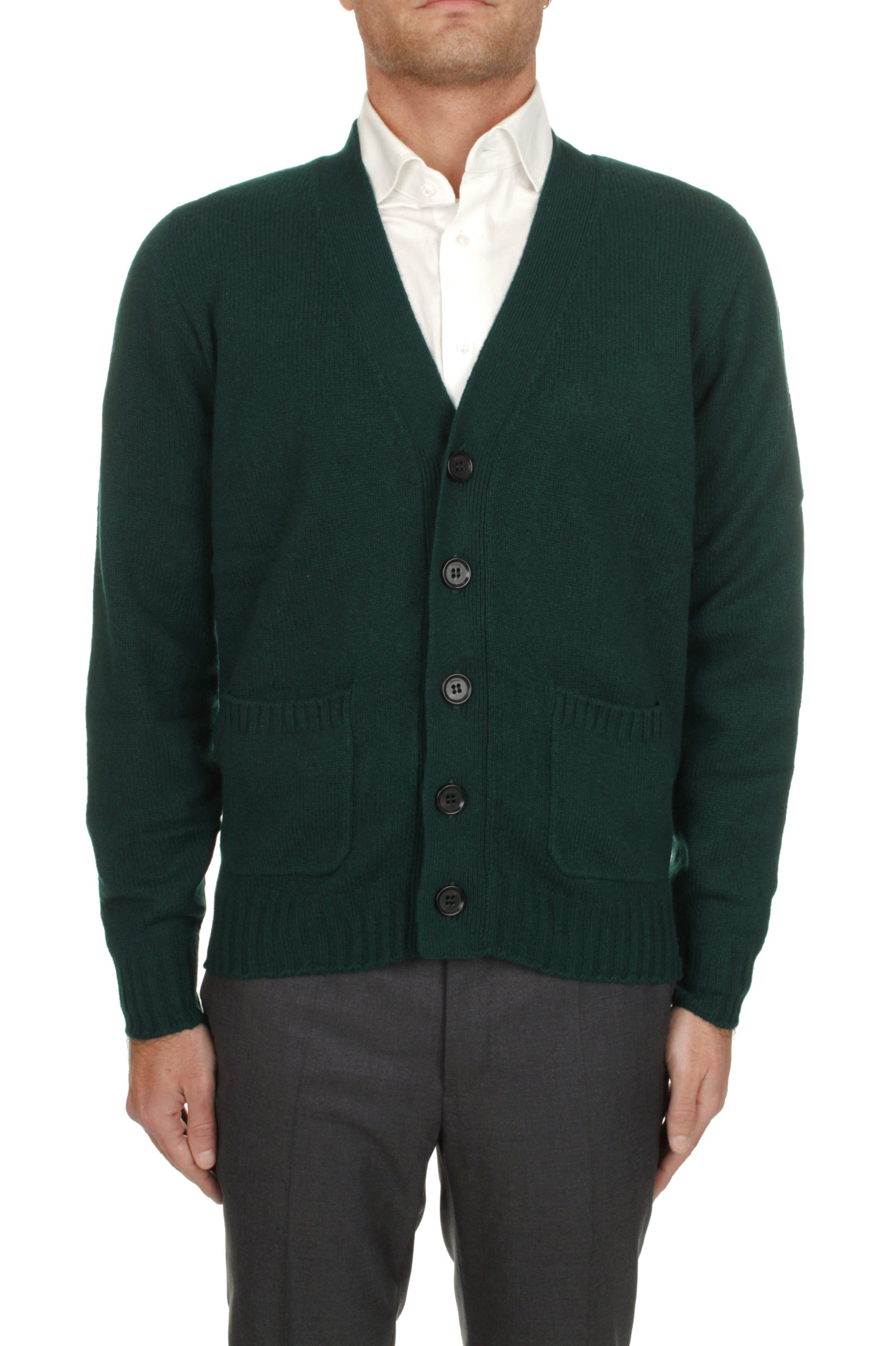 CARDIGAN DRUMOHR VERDE BOTTIGLIA 490