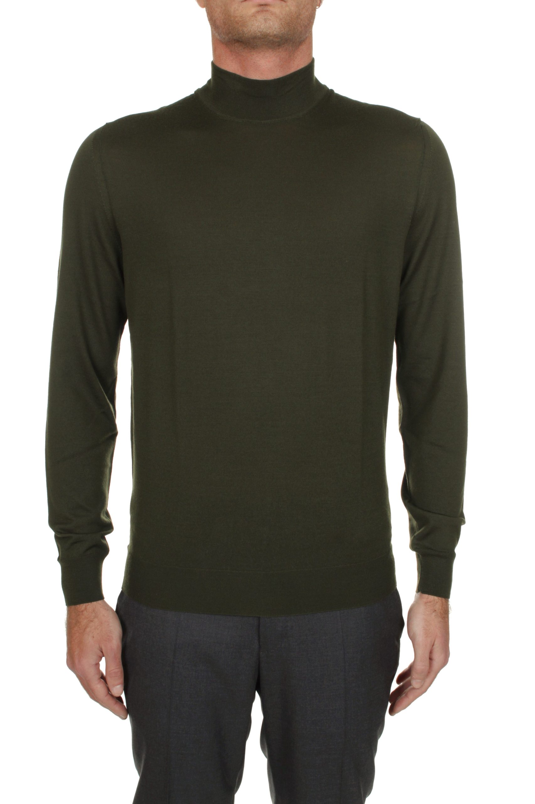 MAGLIA CON COLLO A LUPETTO DRUMOHR VERDE MILITARE 485