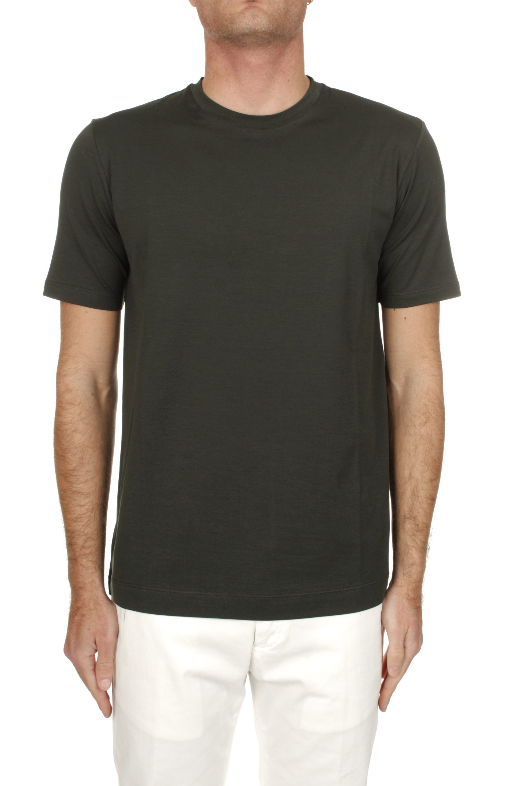 T-SHIRT MANICHE CORTE CRUCIANI VERDE 90297