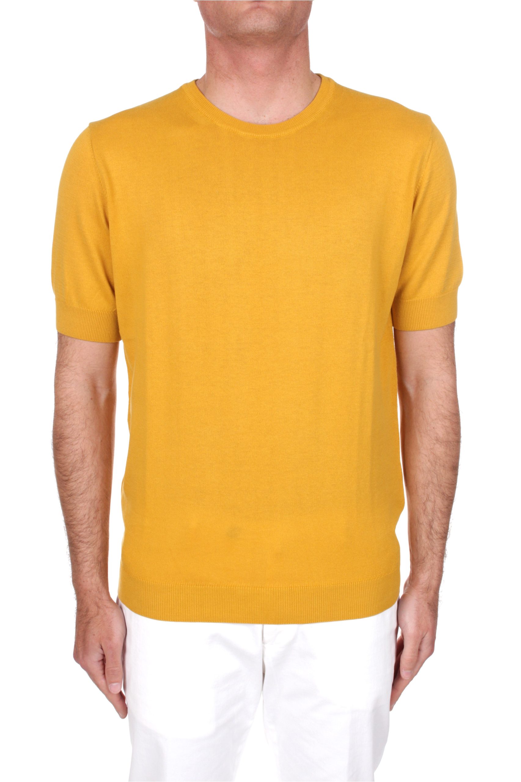 T-SHIRT MANICHE CORTE IN MAGLIA H953 ORO 31