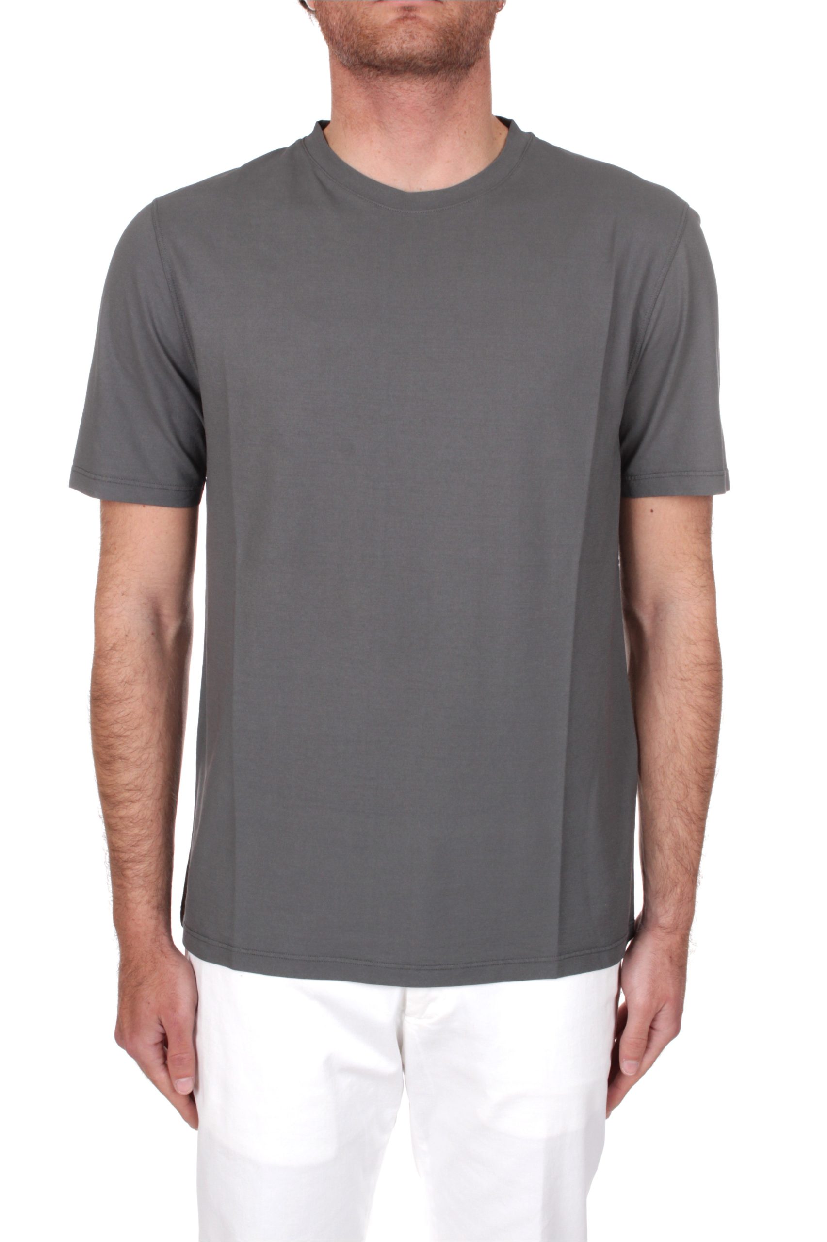 T-SHIRT MANICHE CORTE H953 GRIGIO 5