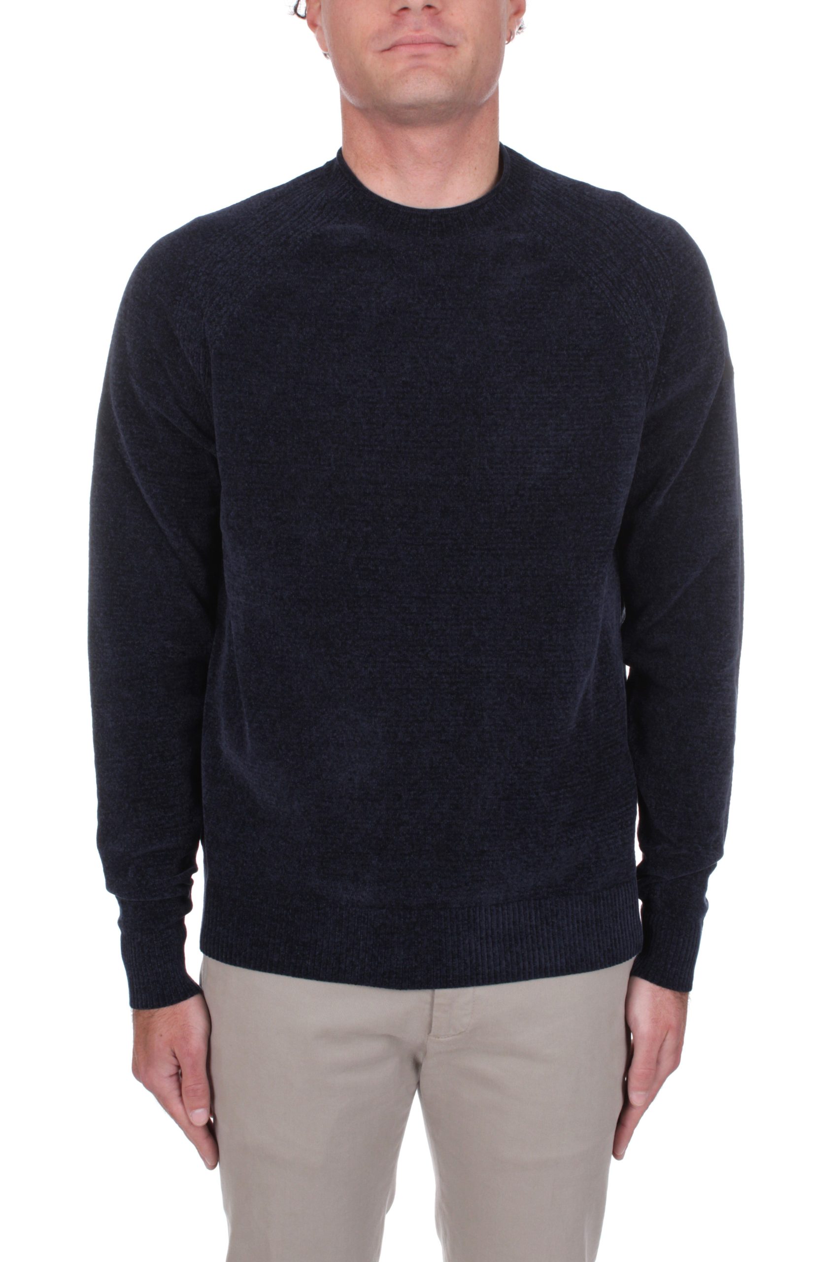 MAGLIA GIROCOLLO RRD VELVET BLUE BLACK 60