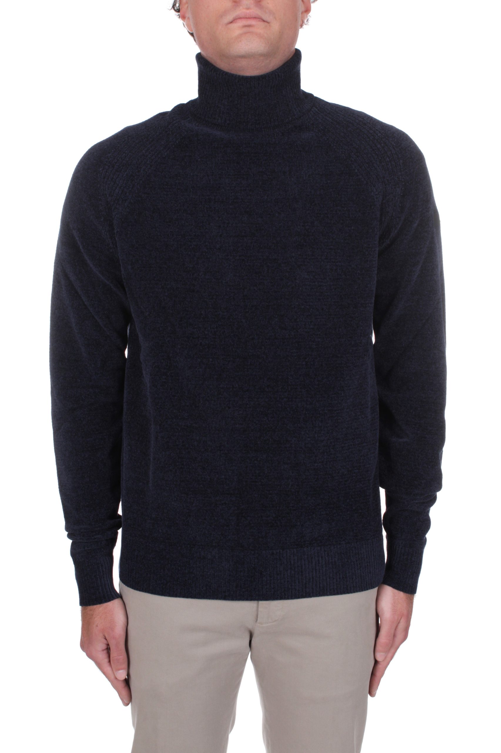 MAGLIA DOLCEVITA RRD VELVET BLUE BLACK 60