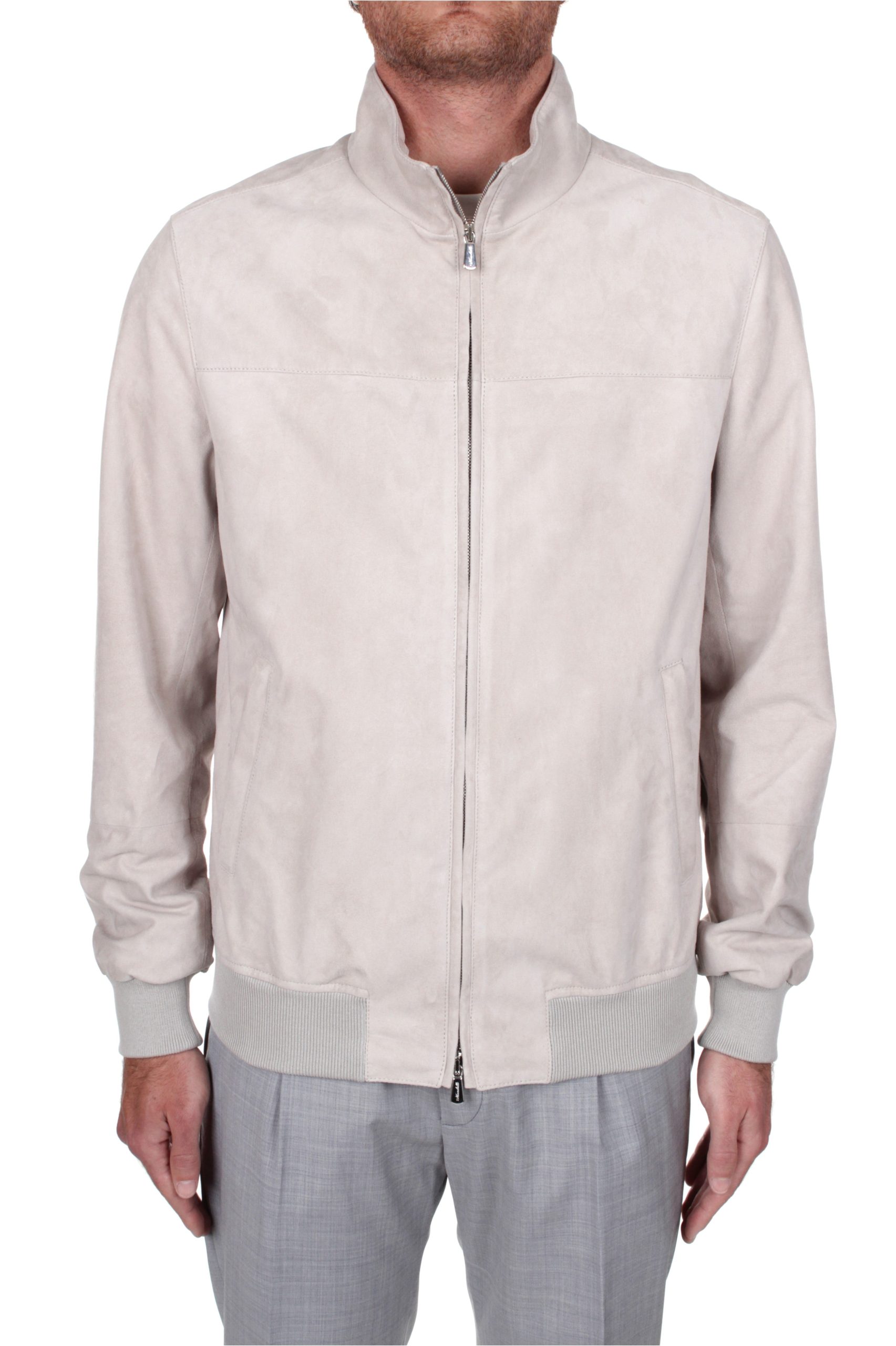 GIUBBINO IN PELLE ENRICO MANDELLI BEIGE 005T00