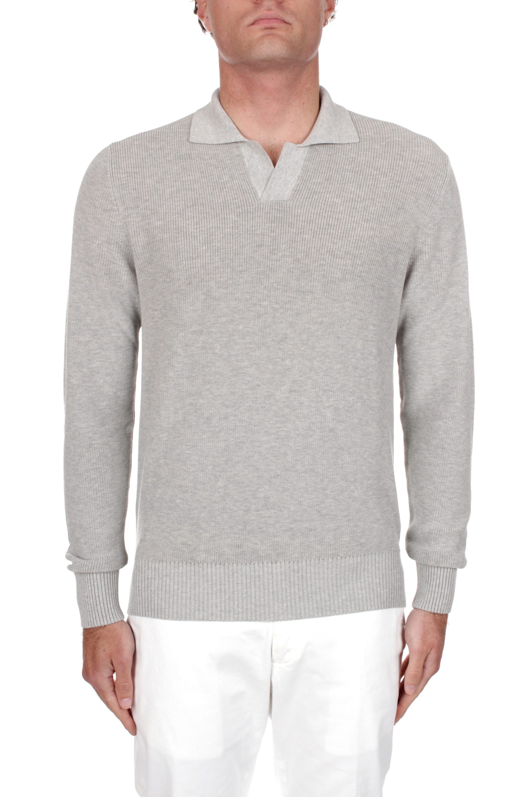 POLO MANICHE LUNGHE MCGEORGE GRIGIO M06