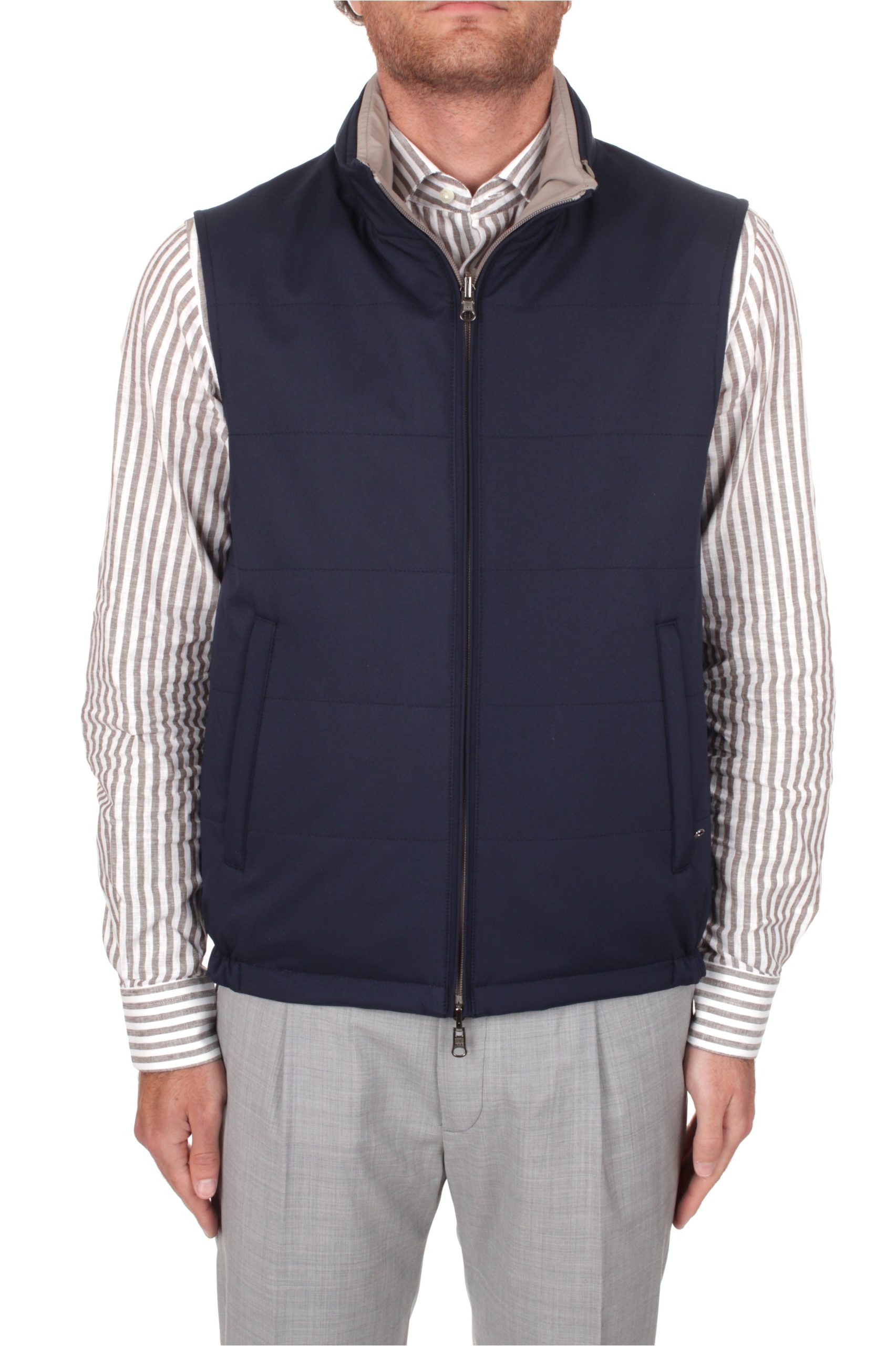 SMANICATO REVERSIBILE MICHI D'AMATO CREED BLU BEIGE 09/03