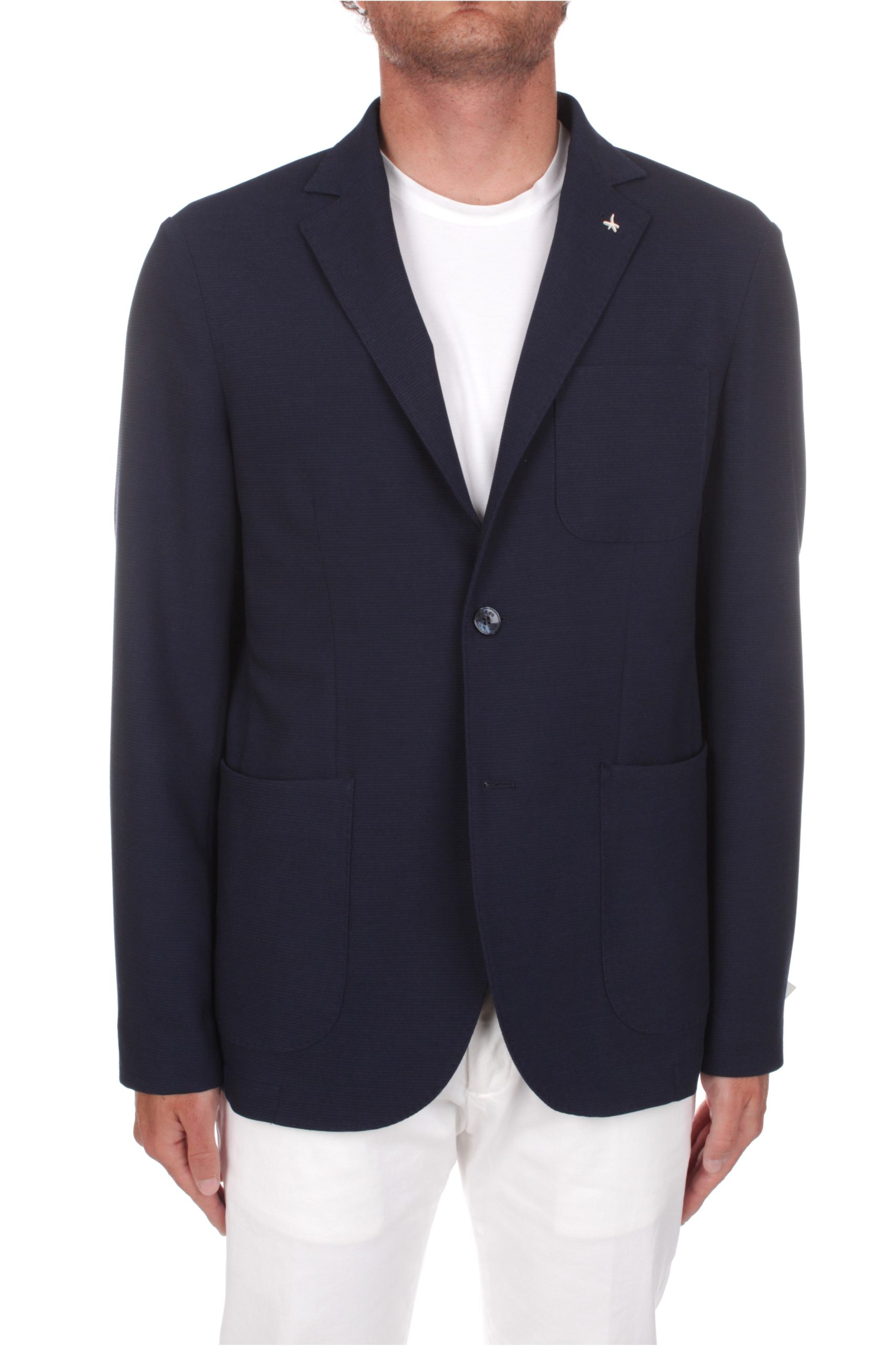 BLAZER MONOPETTO AT.P.CO GEGE' BLU NAVY 799