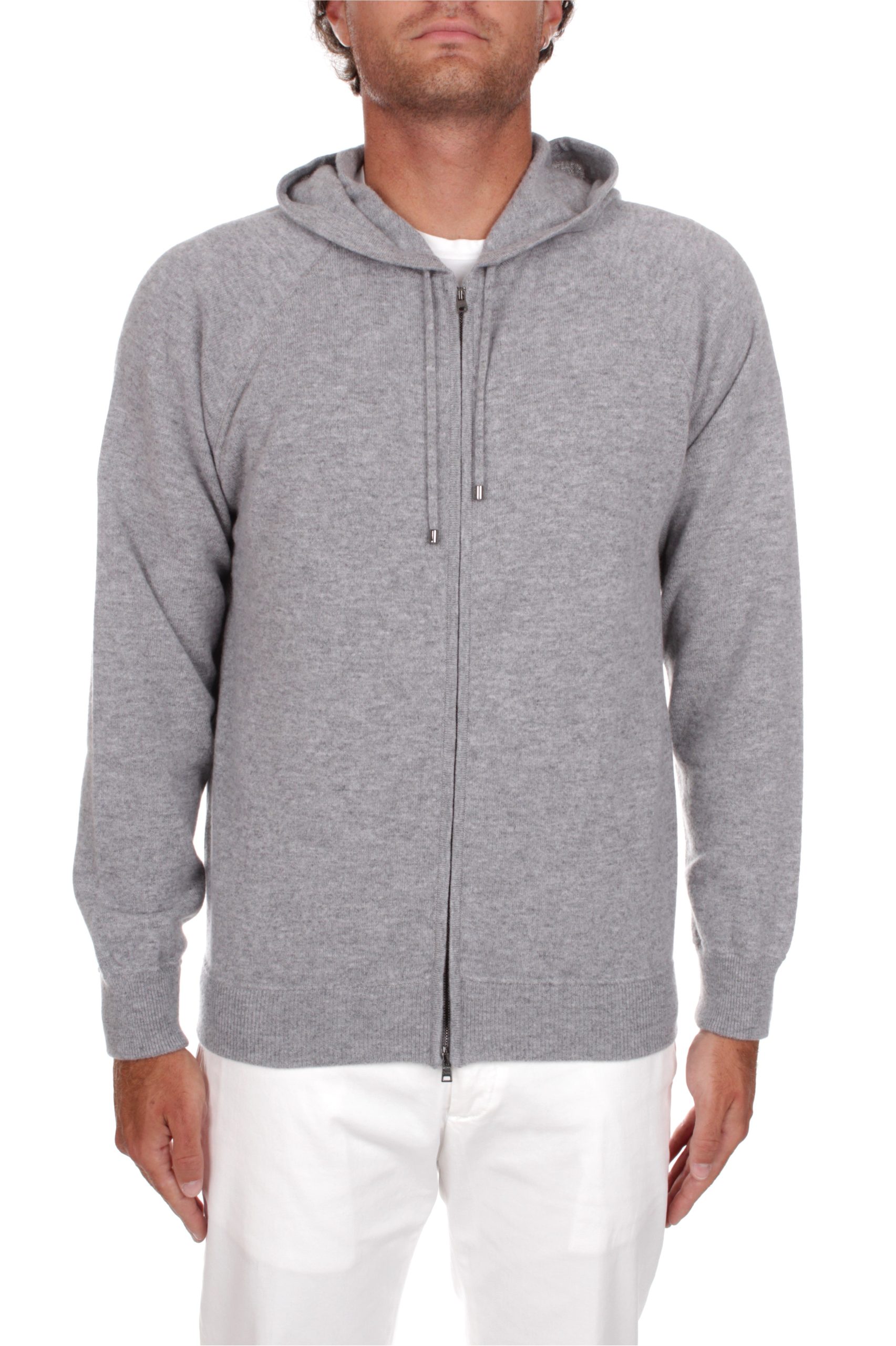 FELPA CON CAPPUCCIO HERNO RESORT GRIGIO 9460